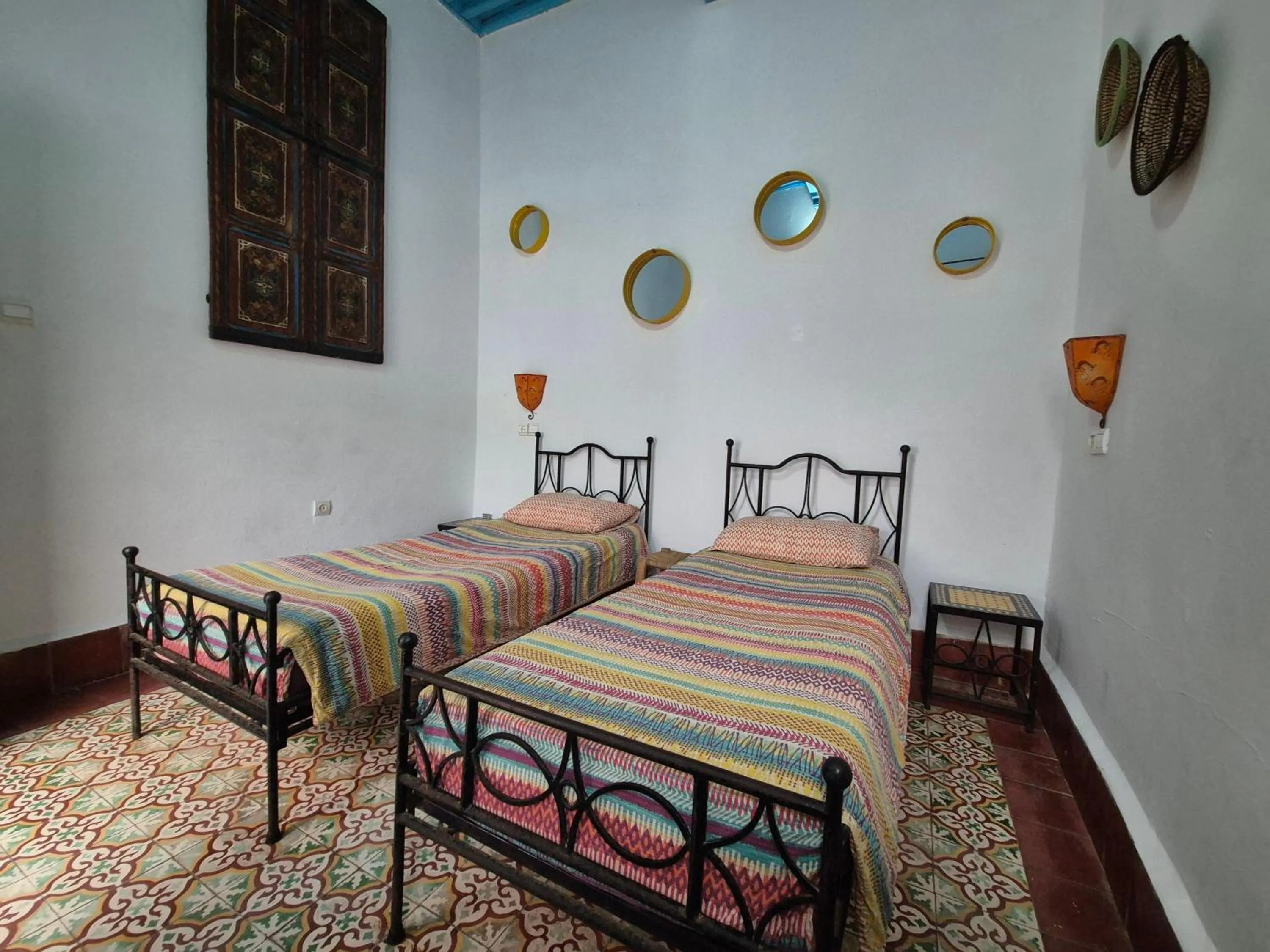 Bed in Riad Sidi Magdoul