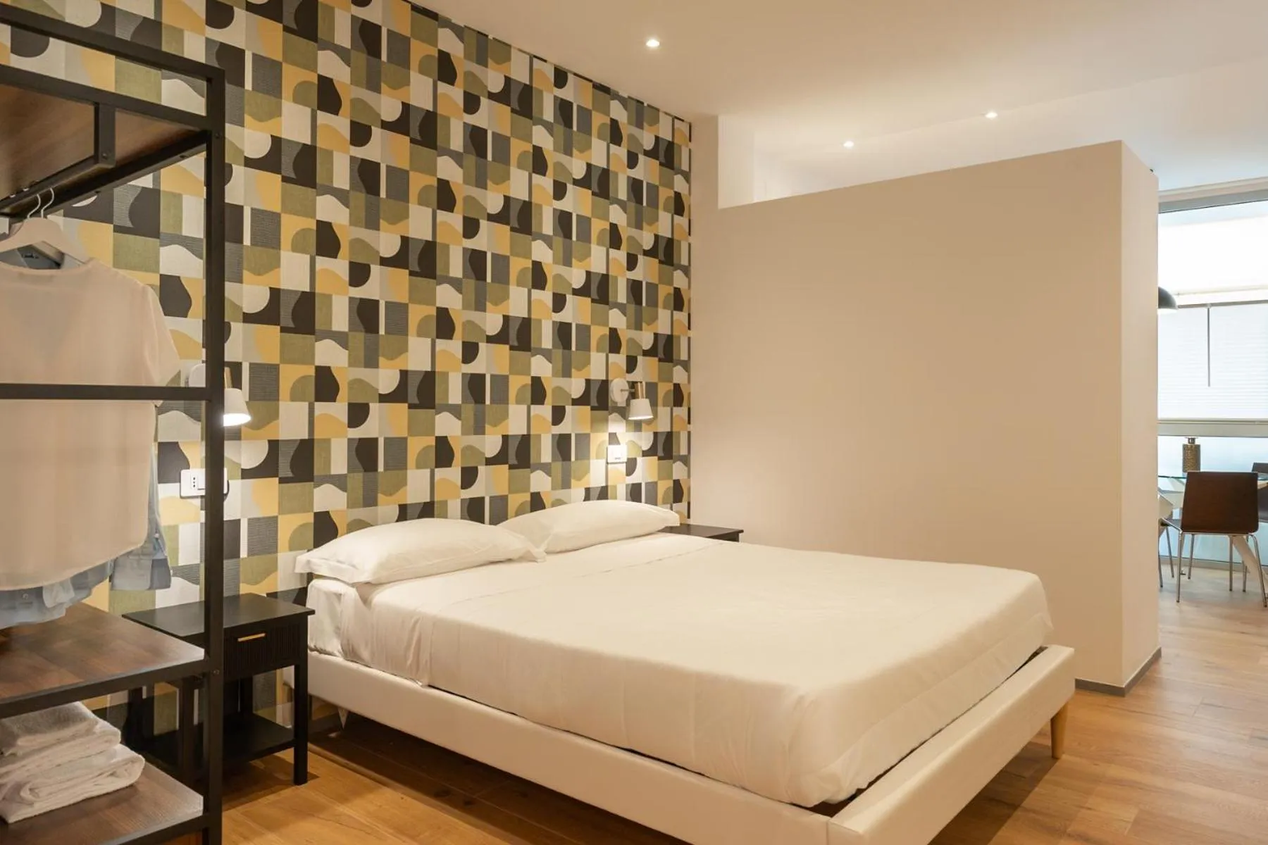 Bed in Hotel Dimorae Rooms and Suites - Apartments