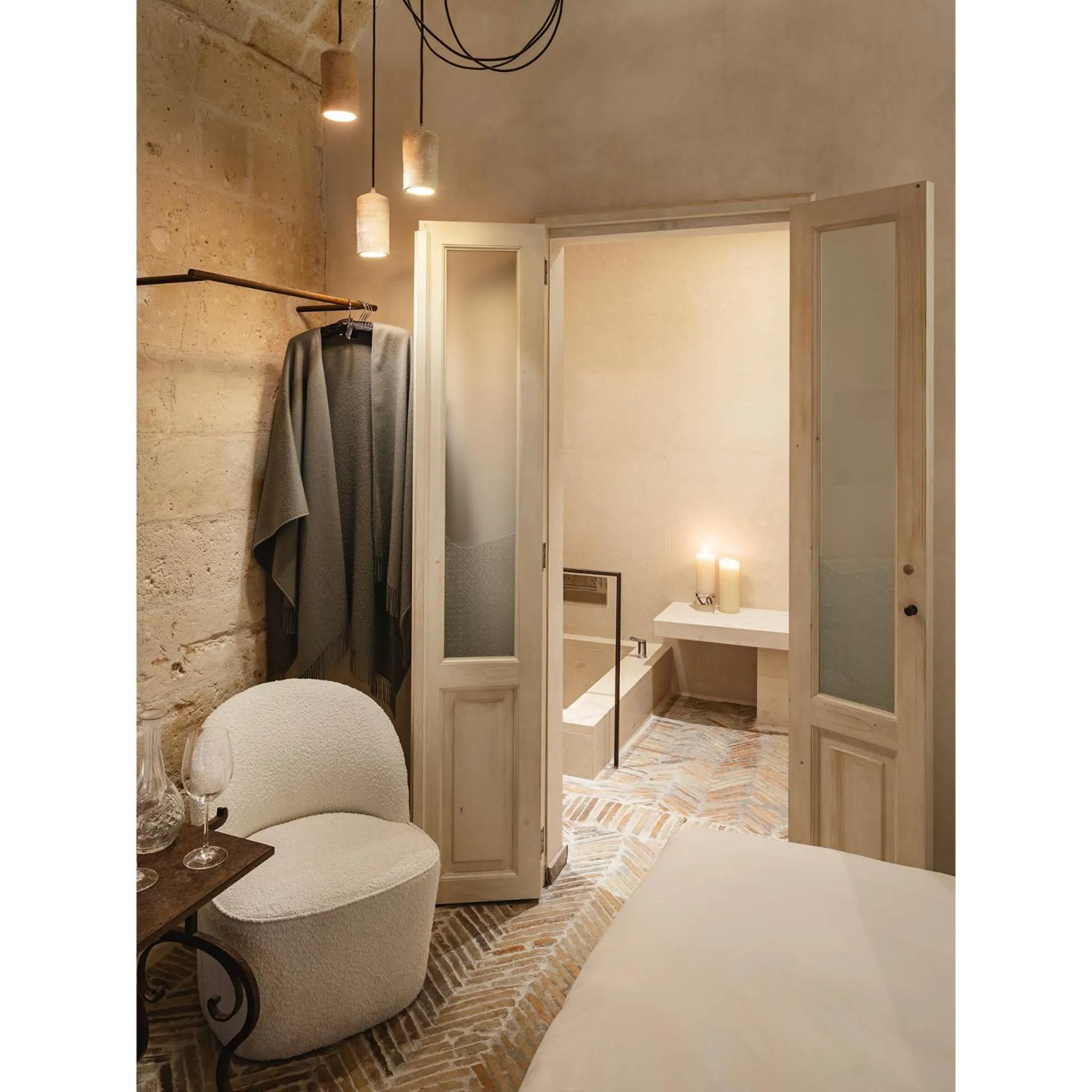 Bathroom, Bed in Corte San Pietro