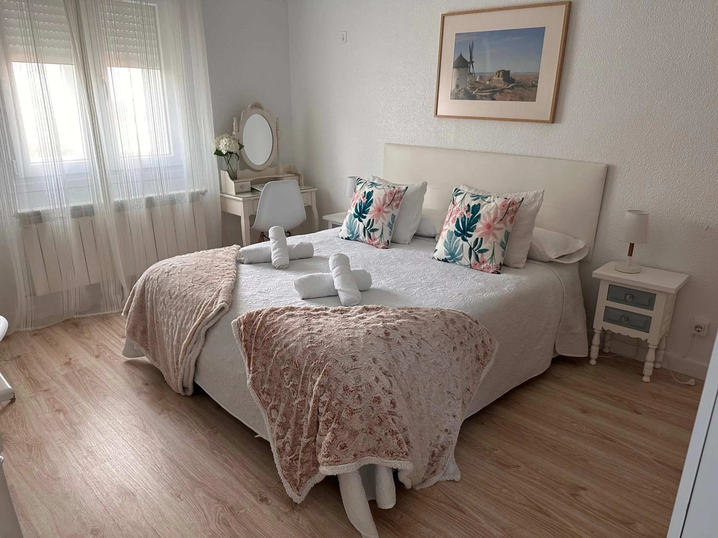 Bed in Hotel Consuegra