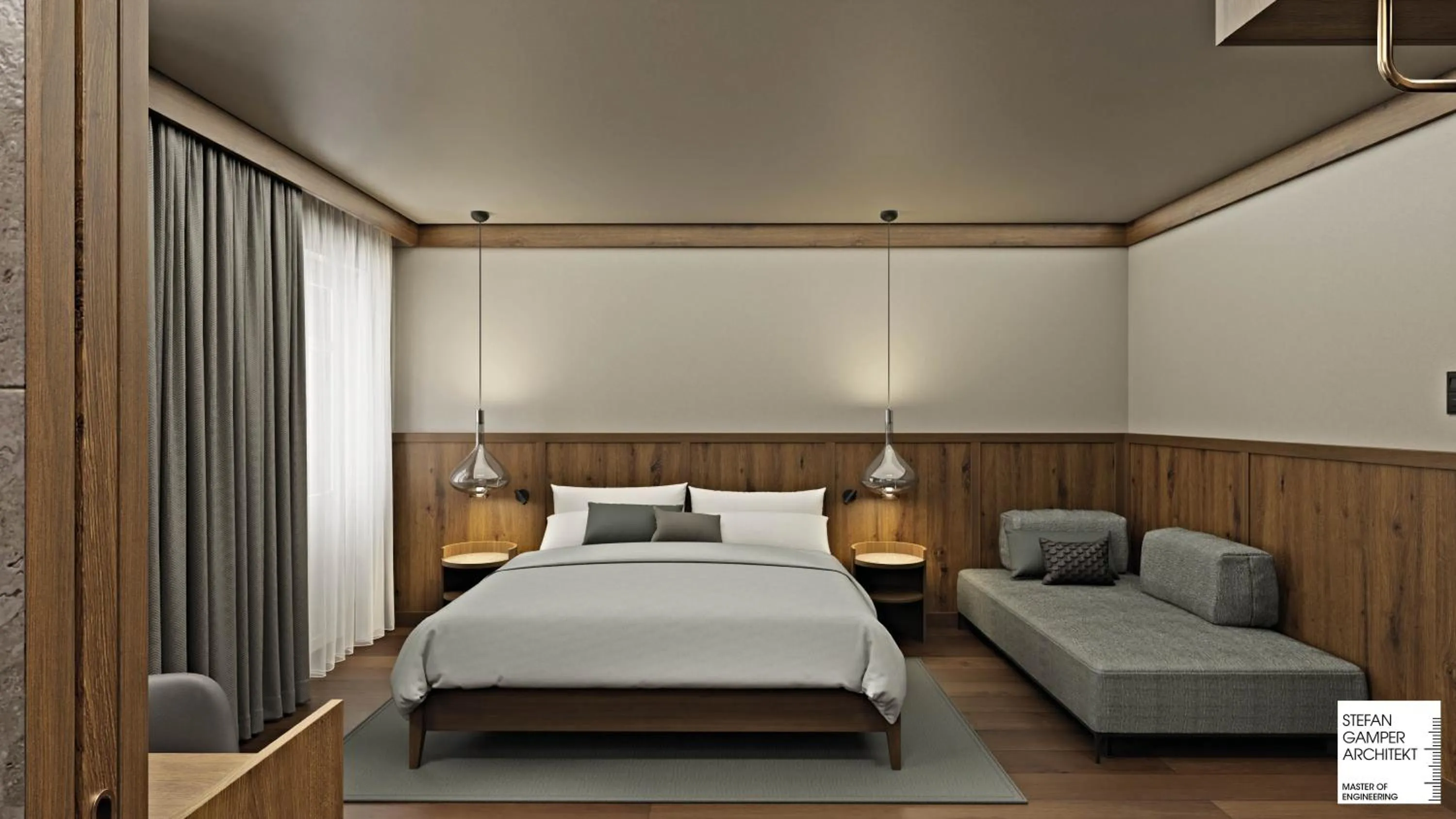 Bed in Hotel Serena Cortina