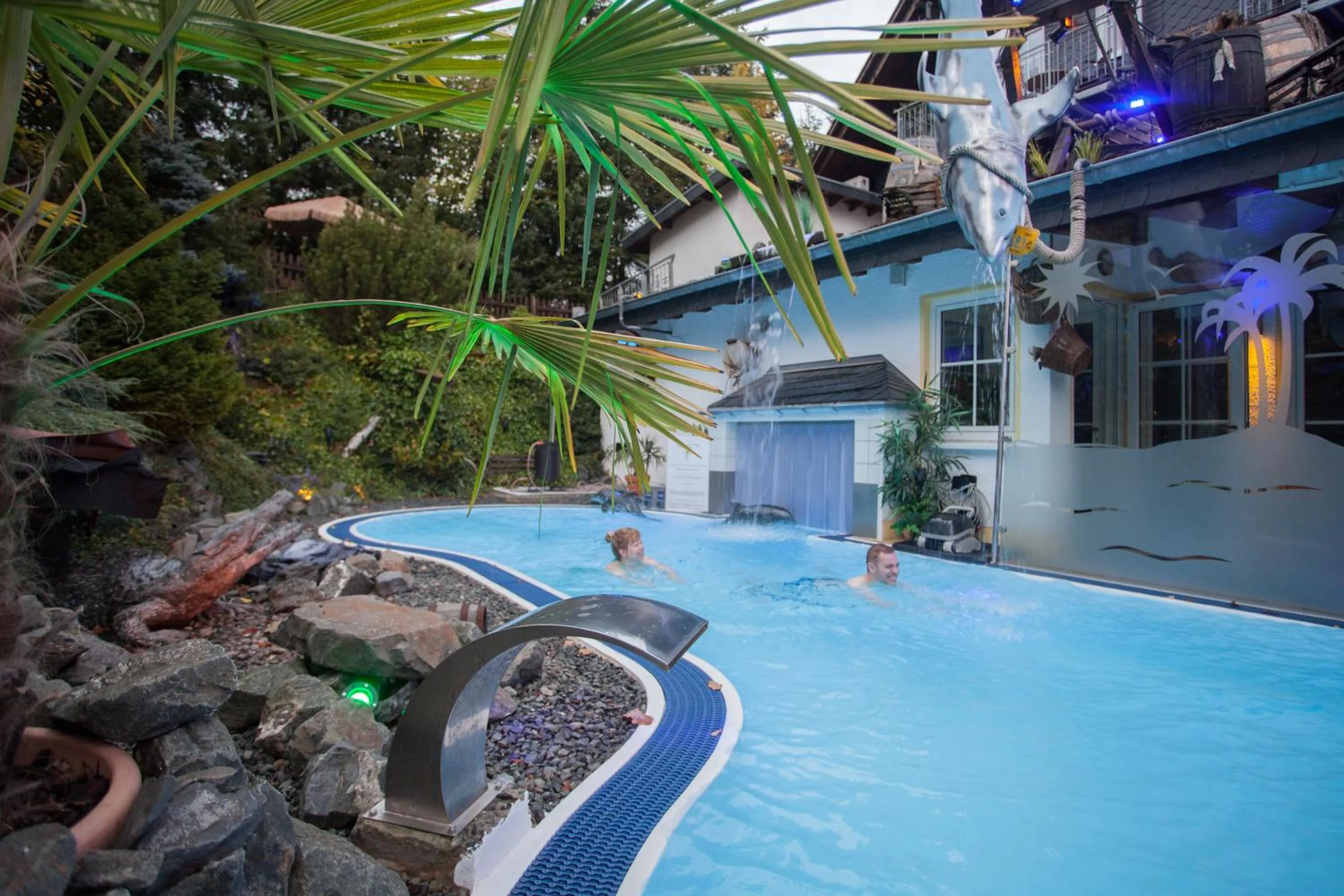 Swimming pool in Landhotel Grimmeblick