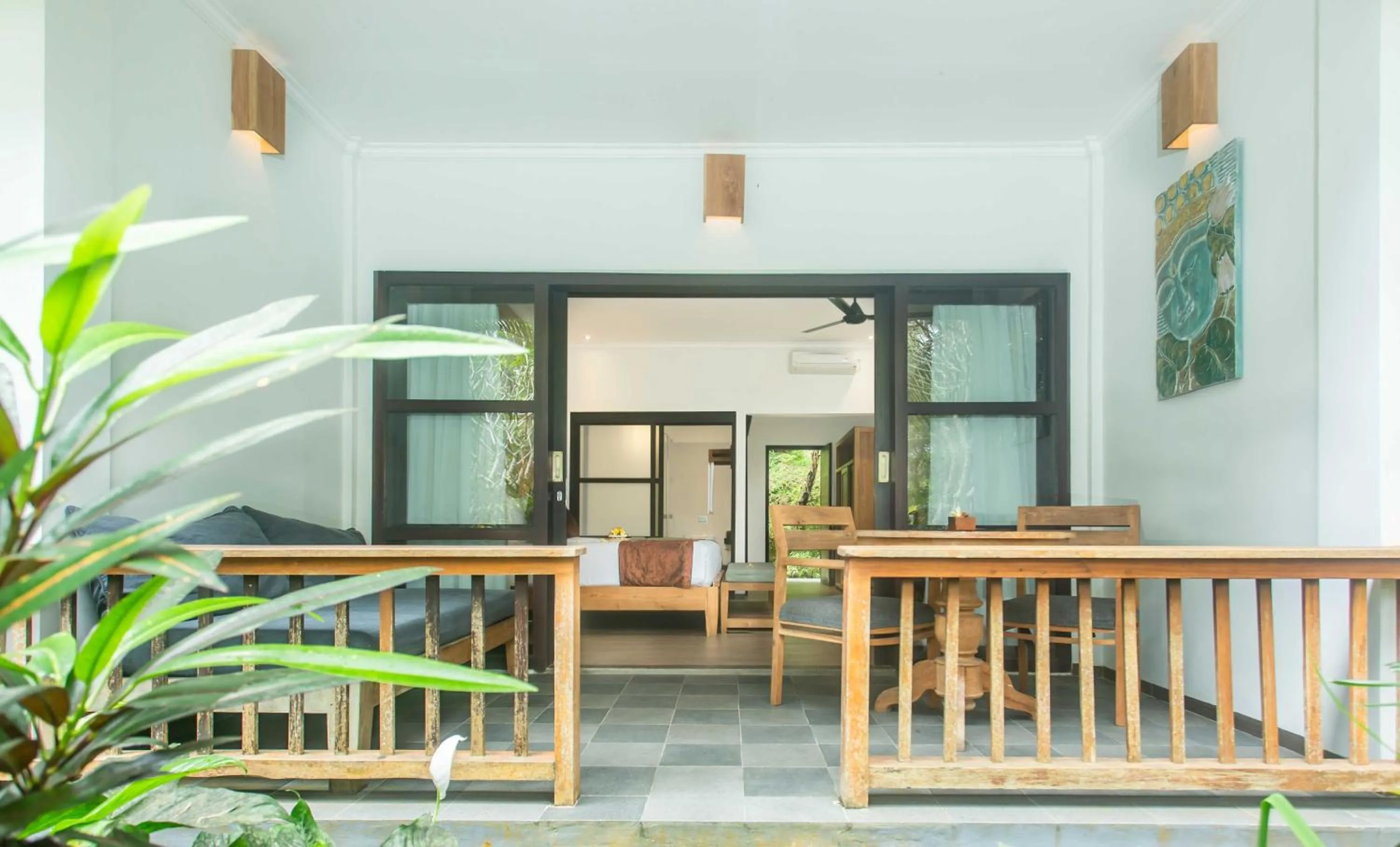 Balcony/Terrace in Manah Shanti Suites by GenuineHost