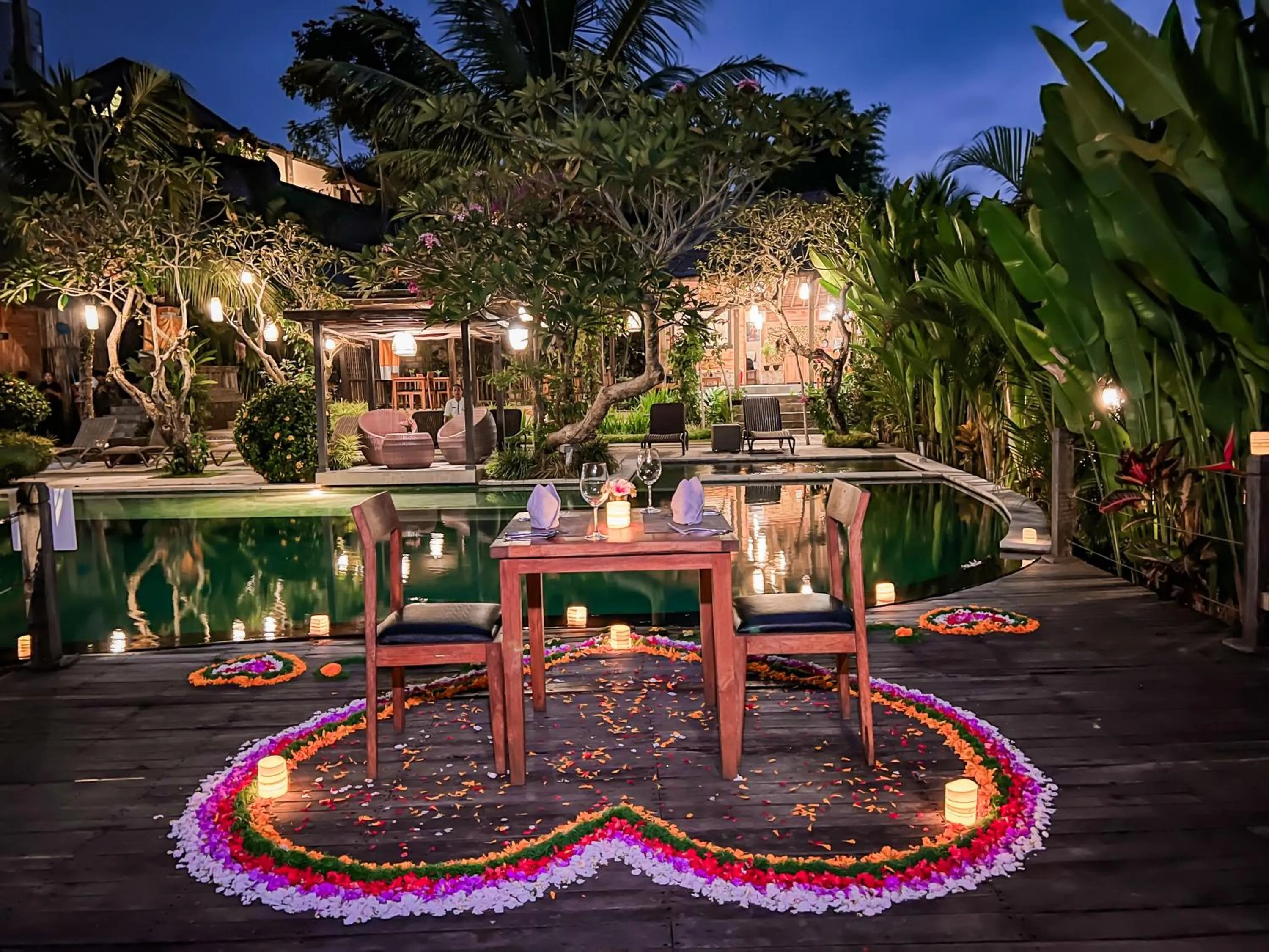 Dinner in Manah Shanti Suites by GenuineHost