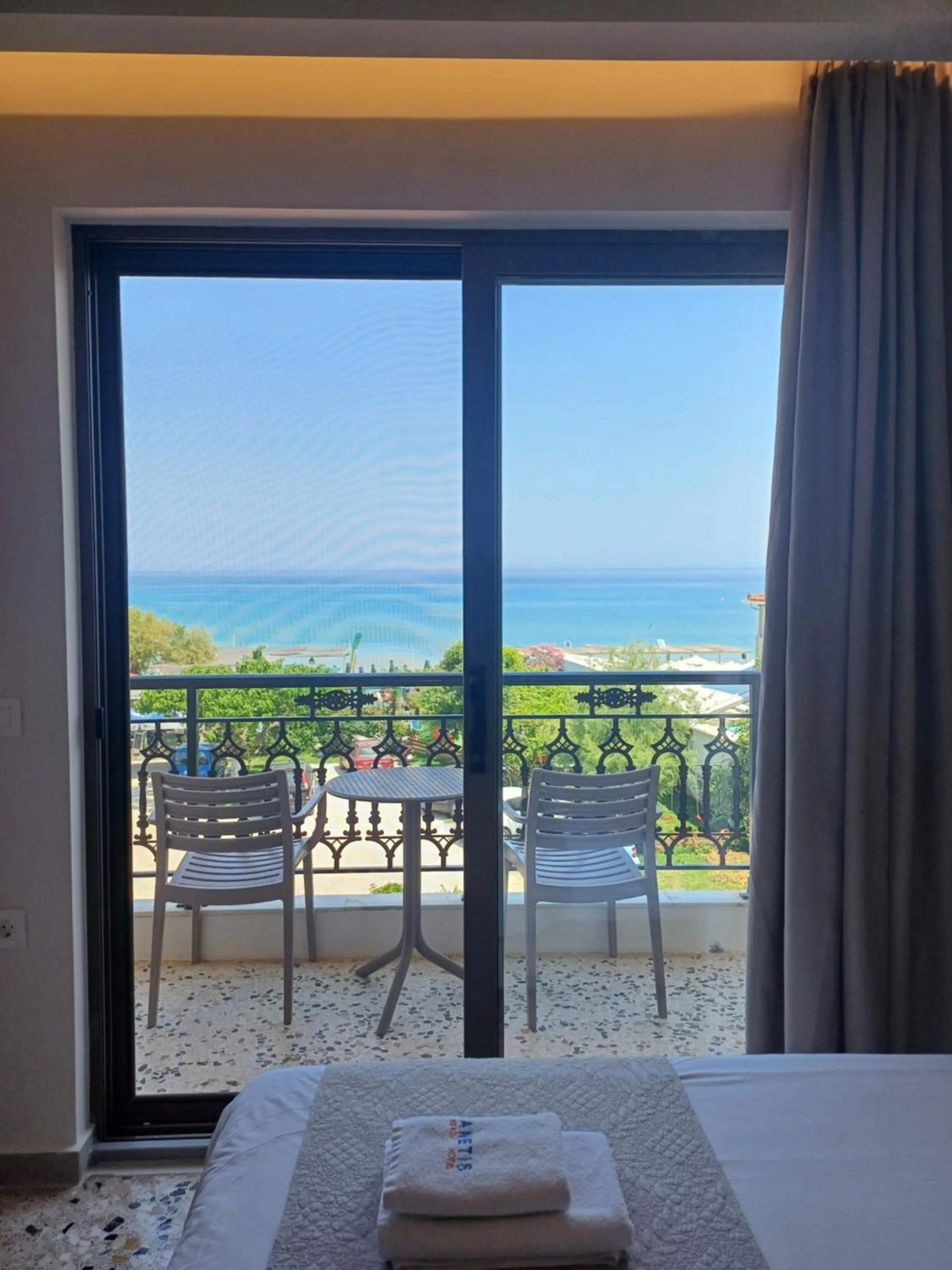 Bed in Anetis Beach Hotel