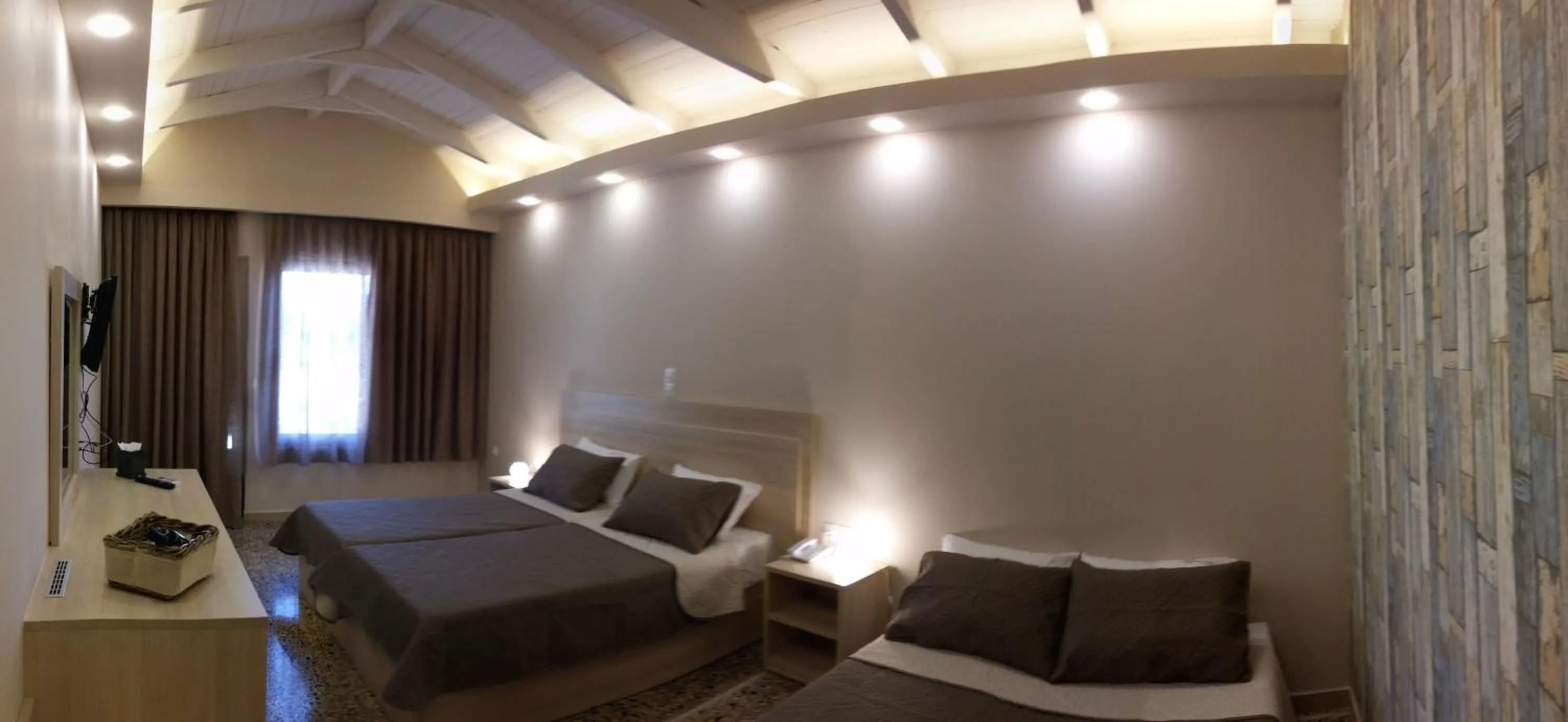 Bed in Anetis Beach Hotel