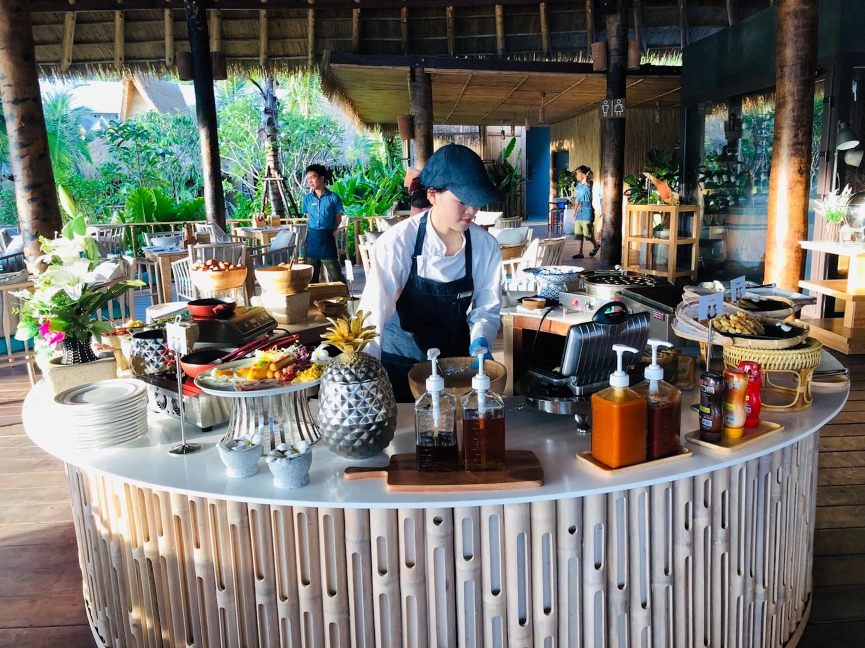 Buffet breakfast in Phi Phi CoCo Beach Resort