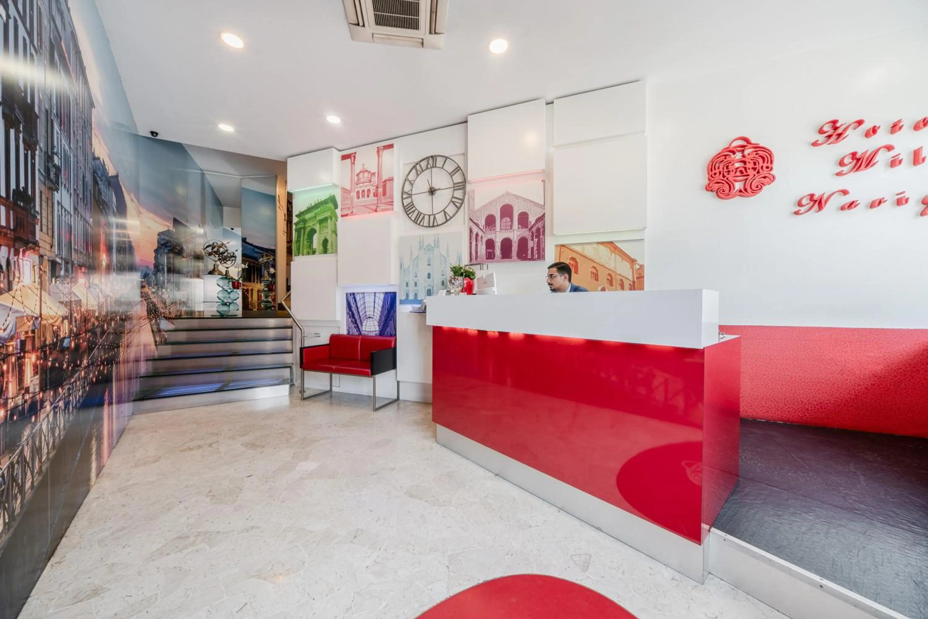 Lobby or reception in Hotel Milano Navigli