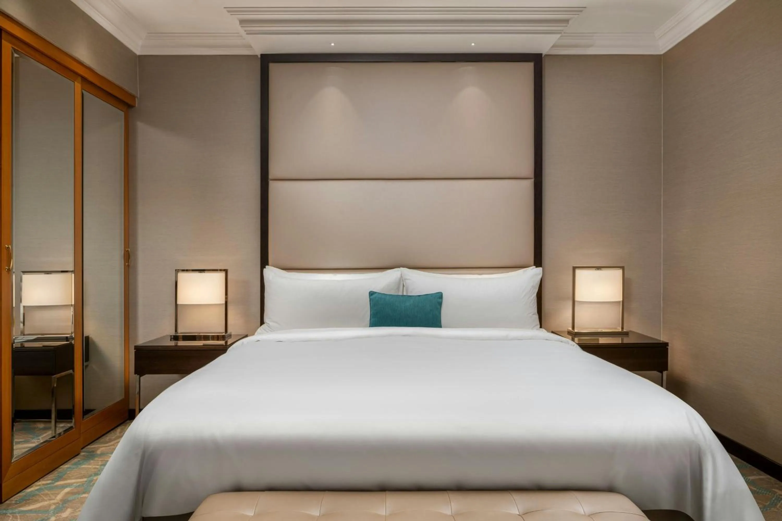 Bedroom, Bed in JW Marriott Bucharest Grand Hotel