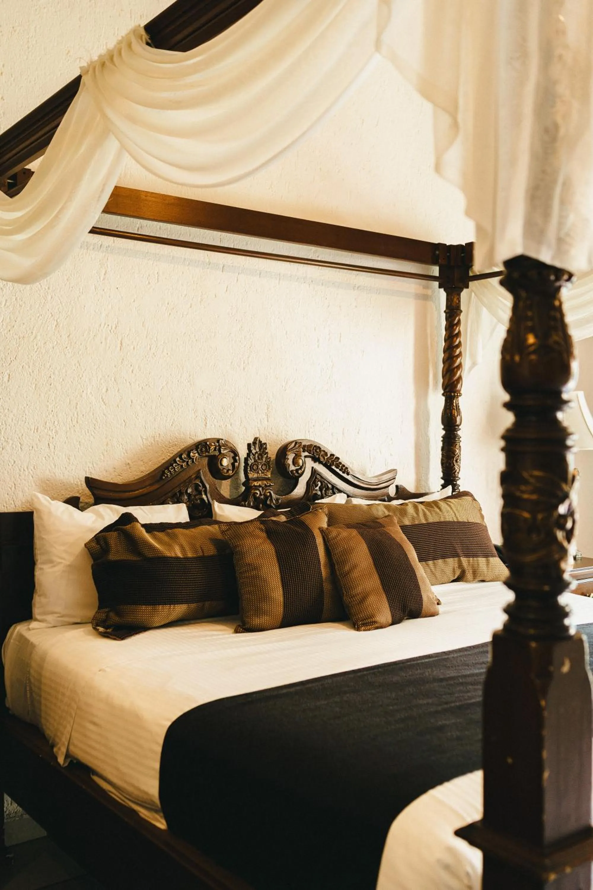 Bed in Hotel Posada Virreyes