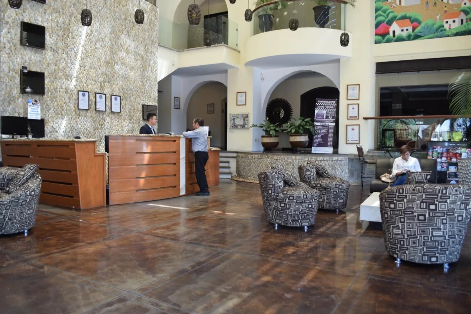 Lobby or reception in Hotel Posada Virreyes