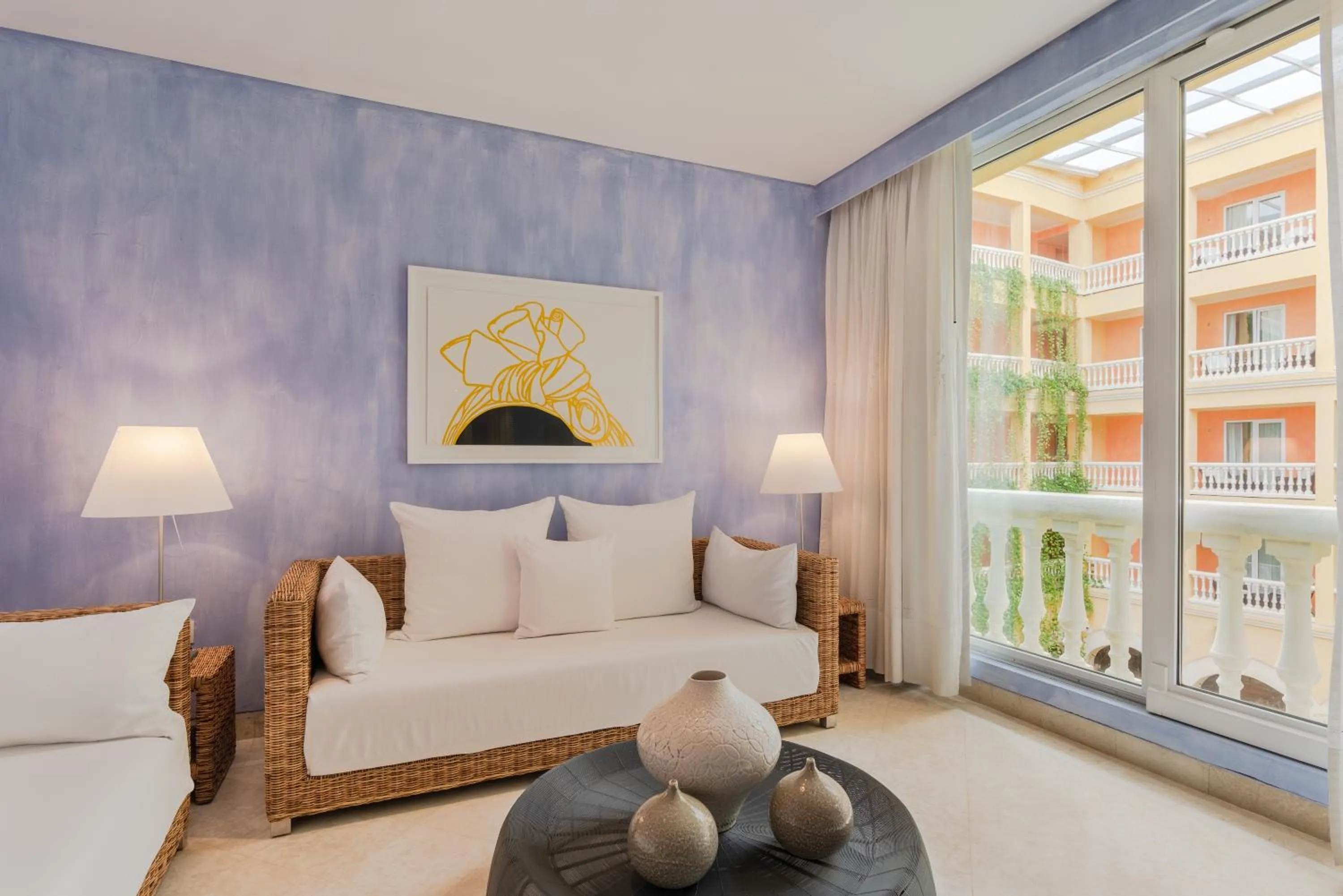 View (from property/room), Bed in Charleston Santa Teresa Cartagena