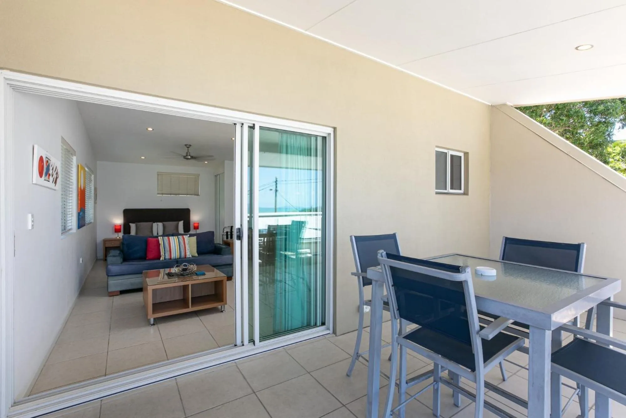 Dining area in Waterview Airlie Beach