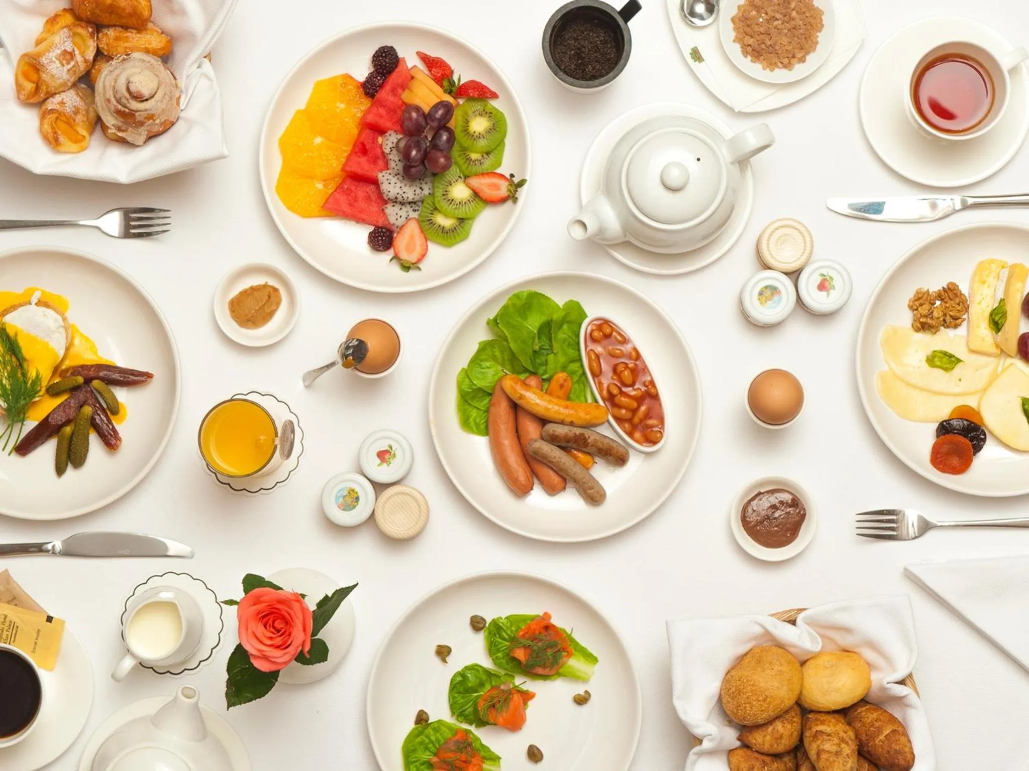 Breakfast in Kempinski Hotel Khan Palace