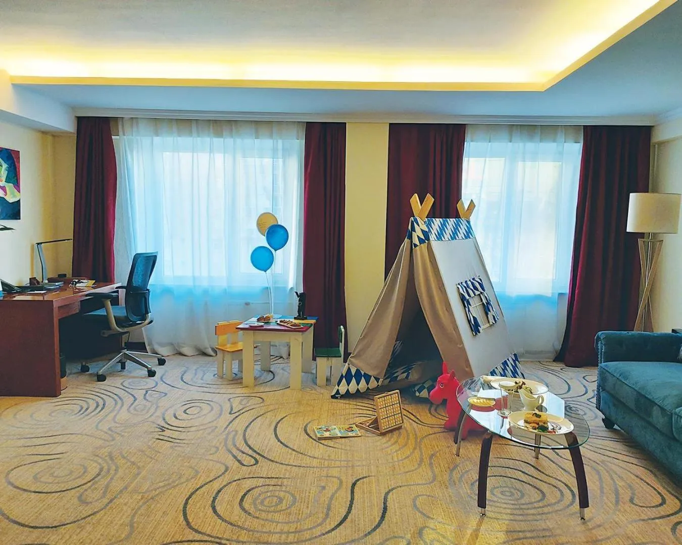 Bedroom in Kempinski Hotel Khan Palace