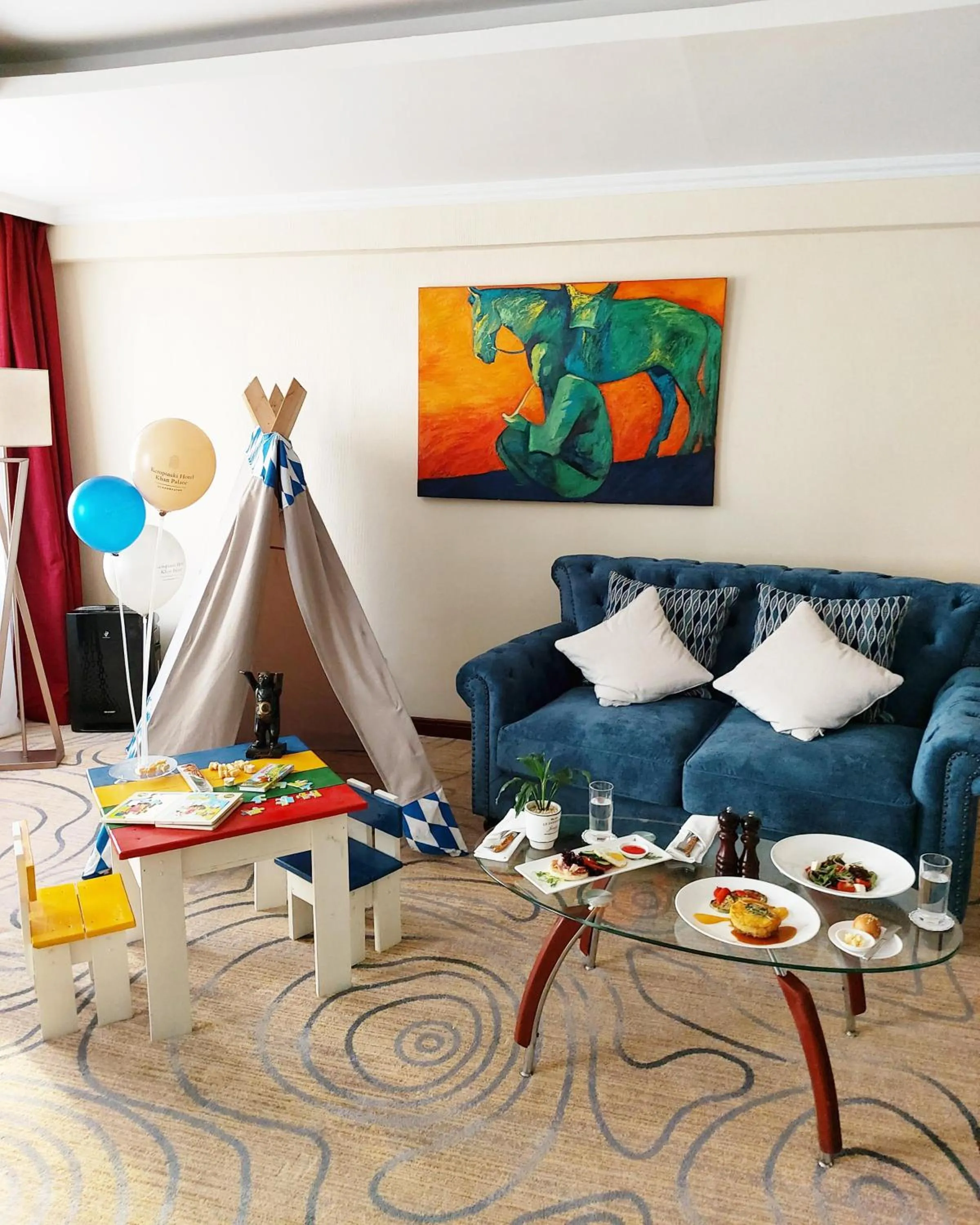 Bedroom in Kempinski Hotel Khan Palace