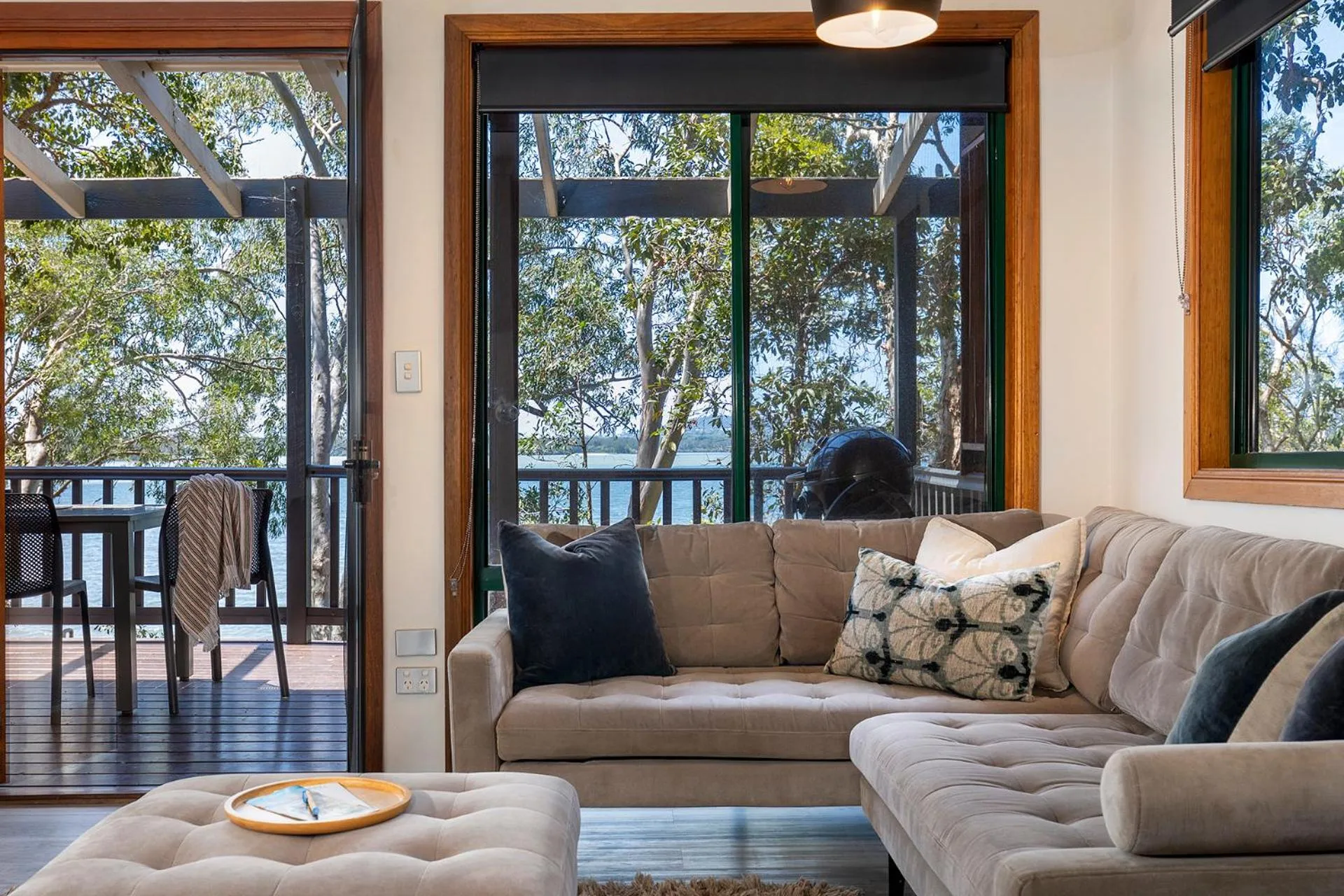 Living room in Eumarella Shores Noosa Lake Retreat