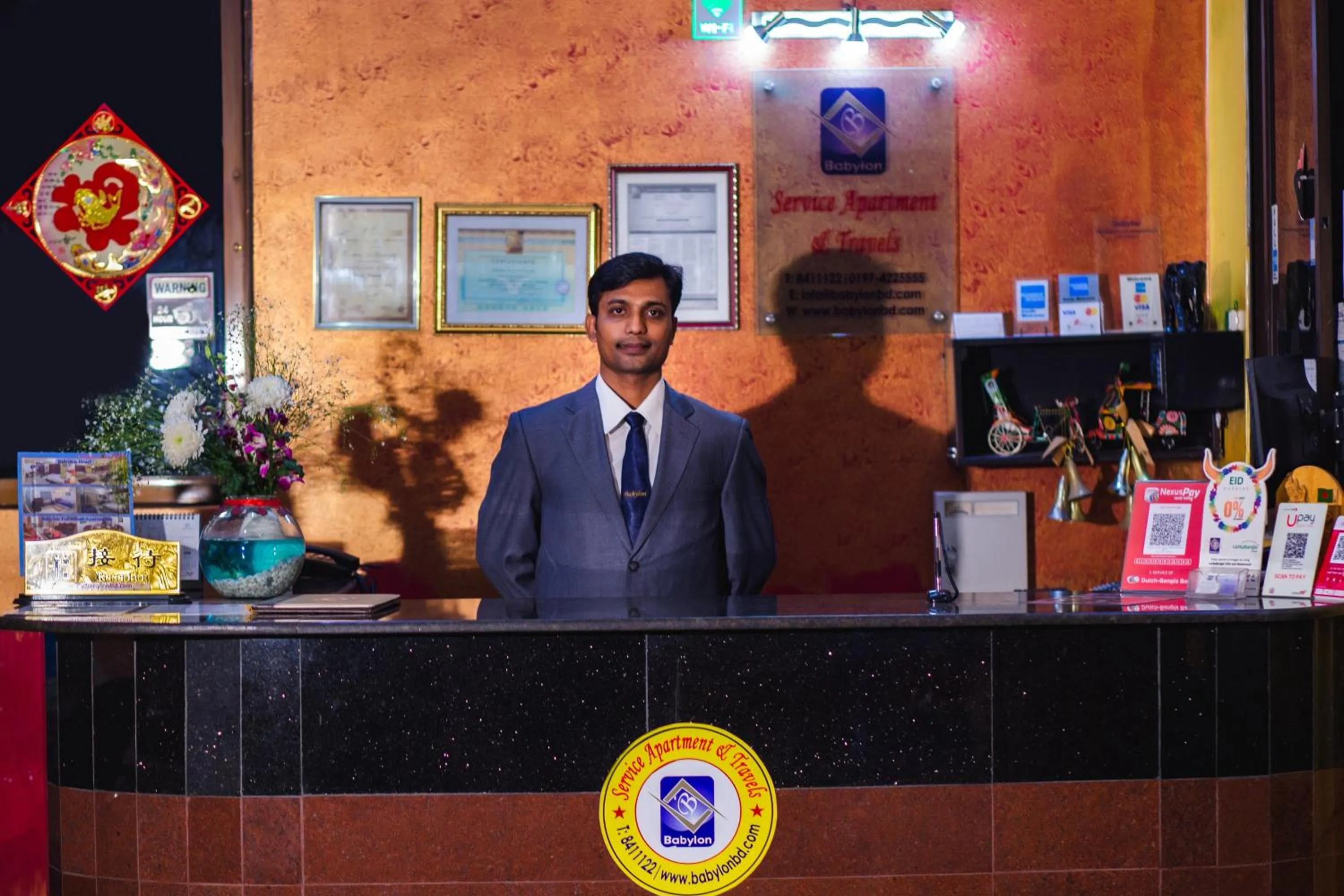 Lobby or reception in Babylon Hotel & Serviced Apartment