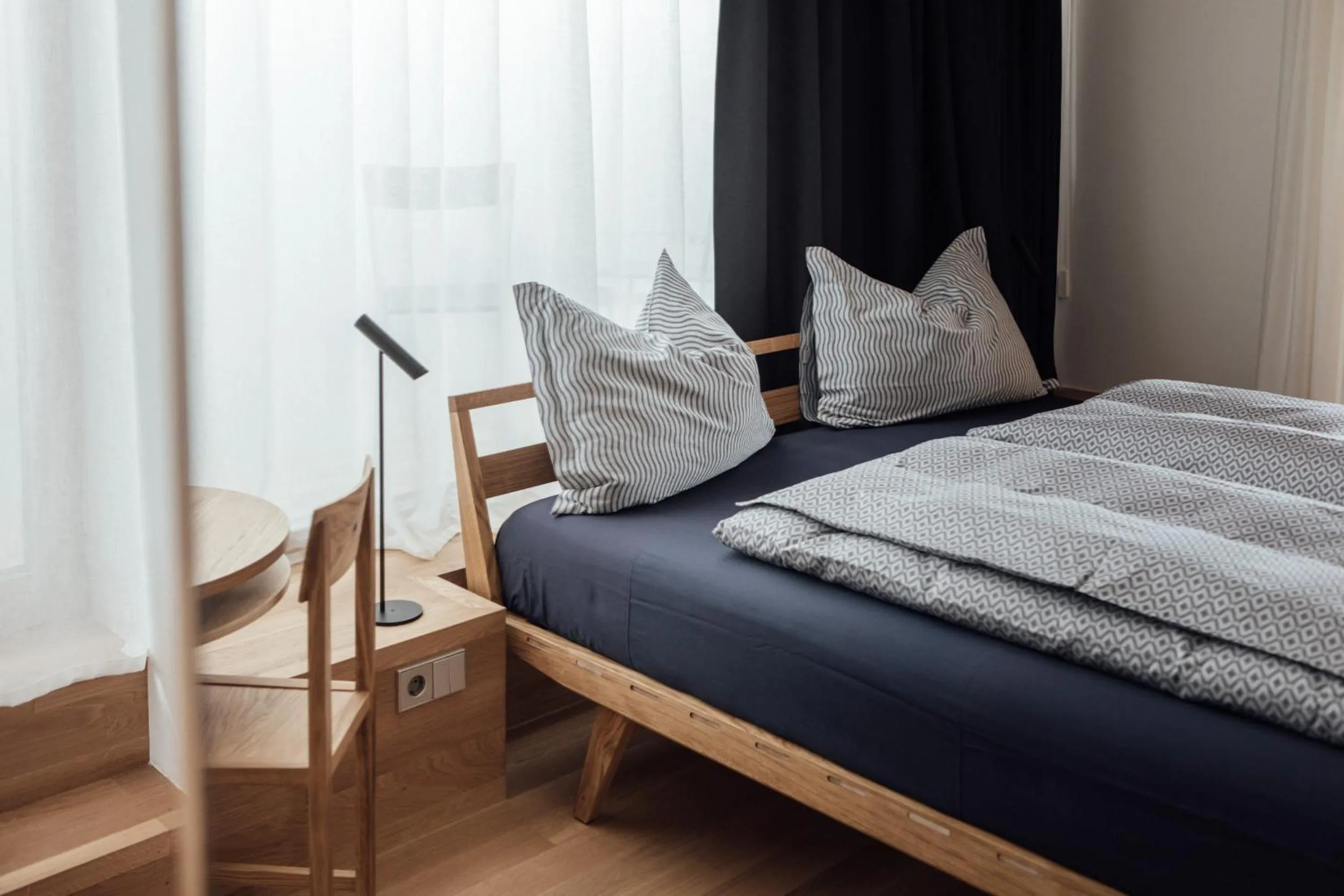 Photo of the whole room, Bed in Haus am Turm