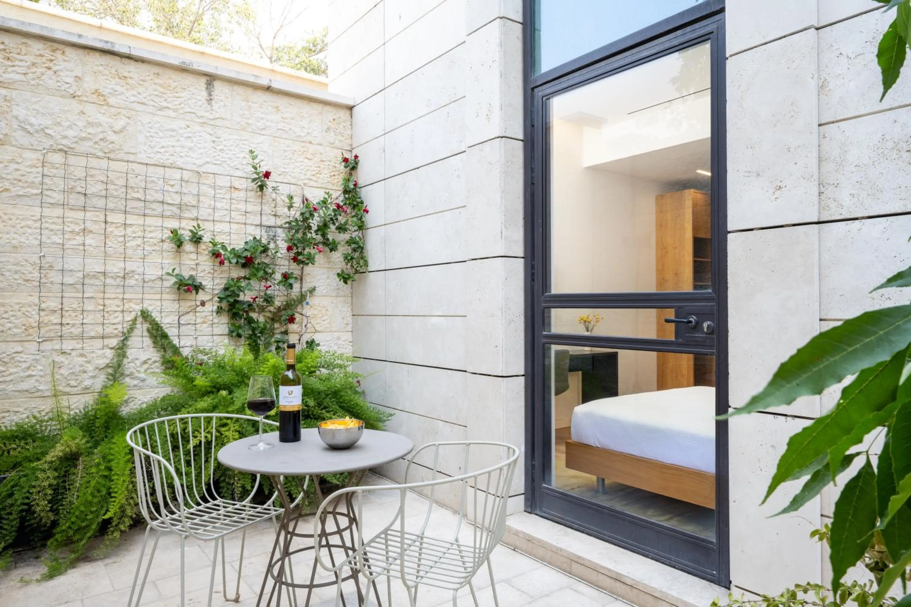 Bed in Schumacher Hotel Haifa