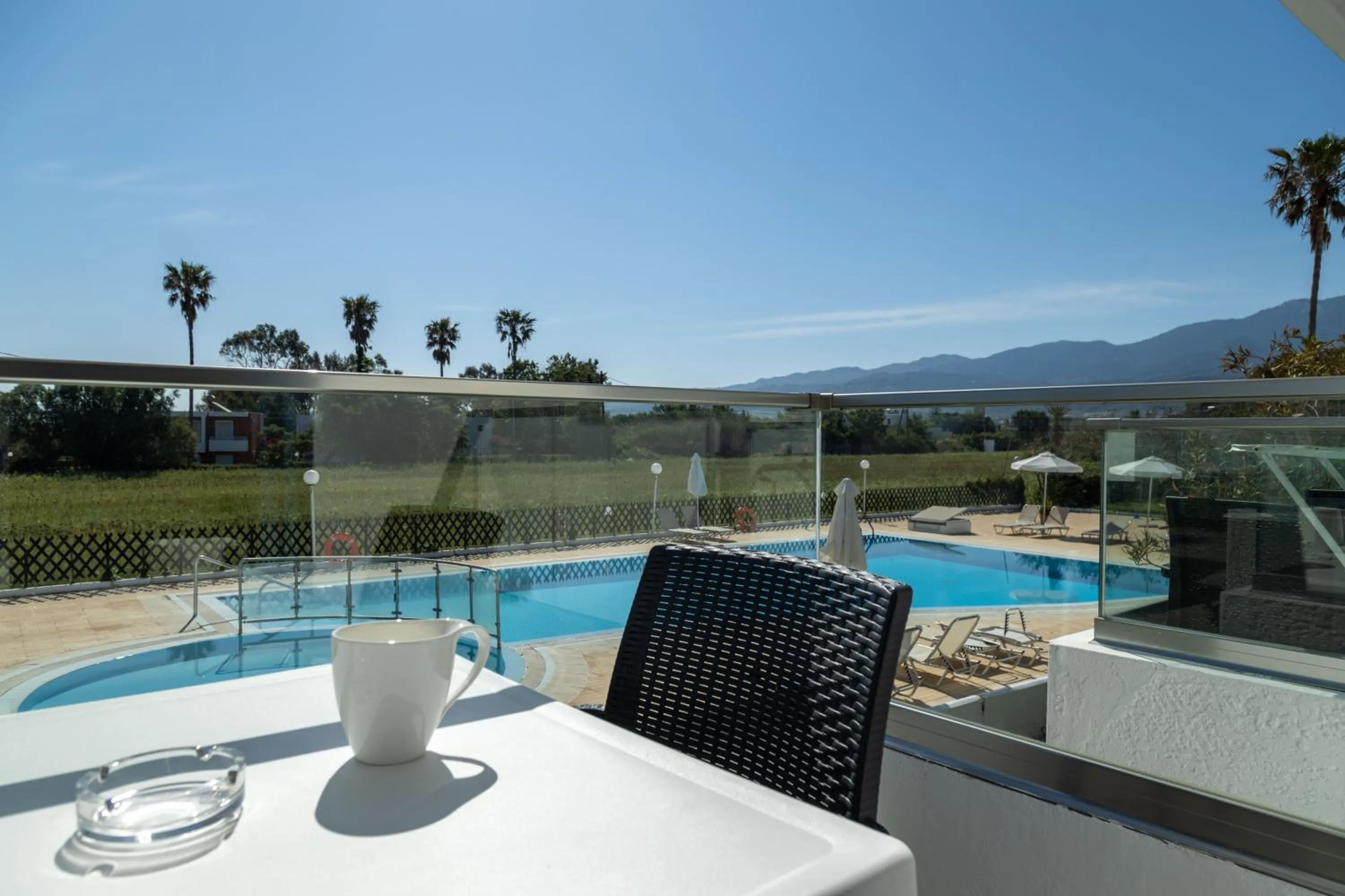 Swimming pool in Miros Hotel Apartments