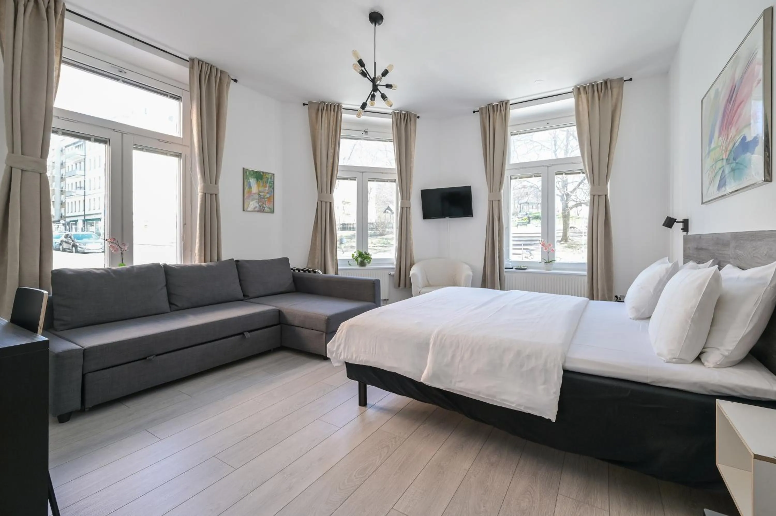 Living room, Bed in Hotel Bema