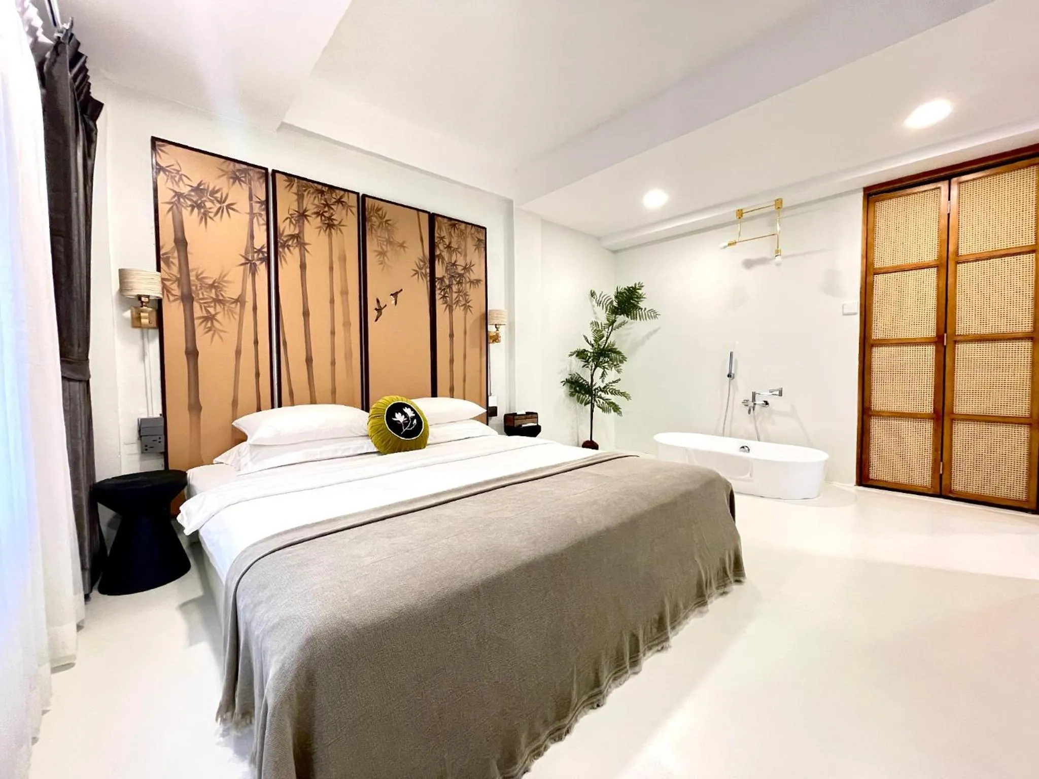Bed in YOLO Bangkok Boutique Hotel