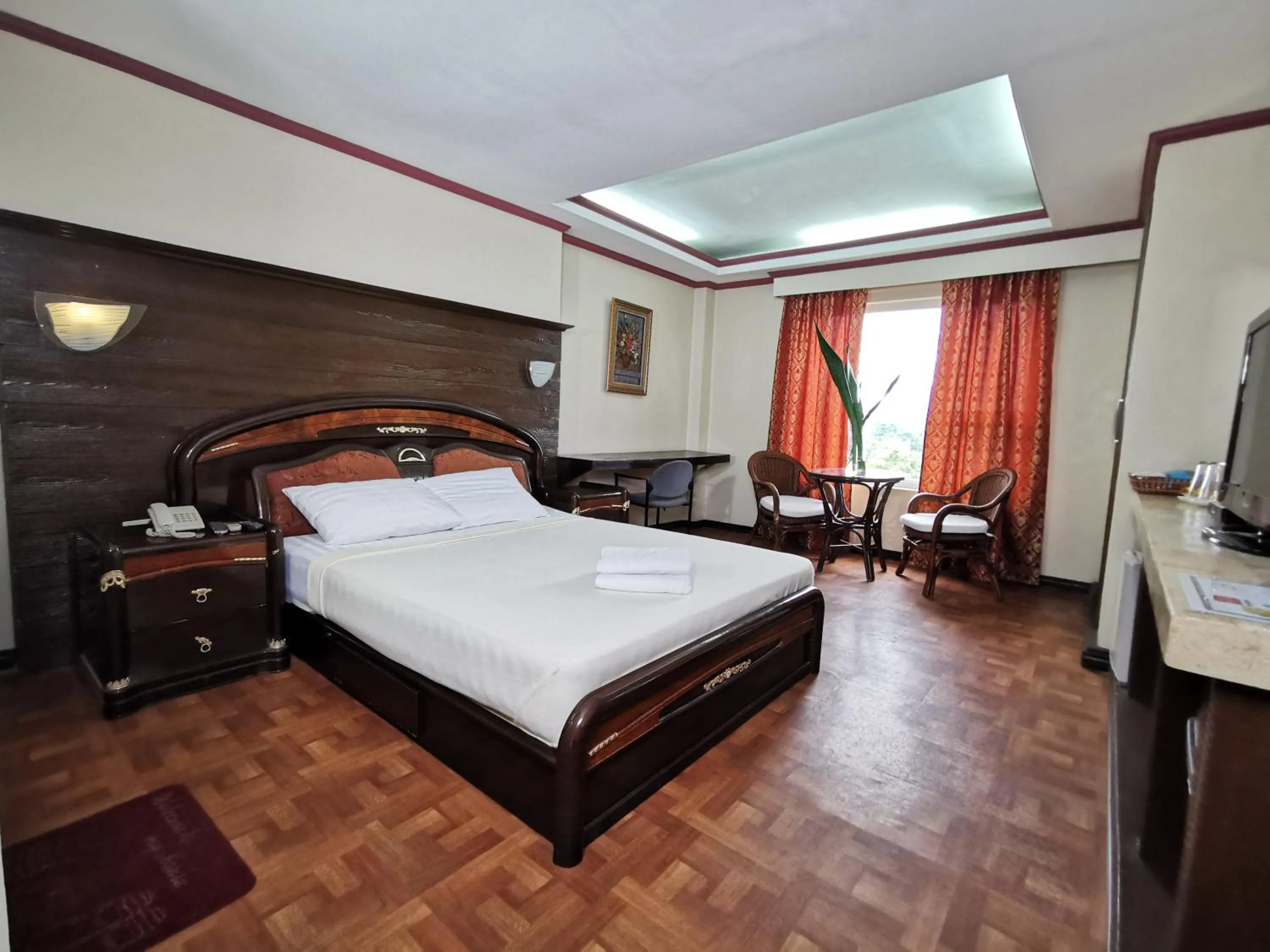 Bed in Cebu Hilltop Hotel