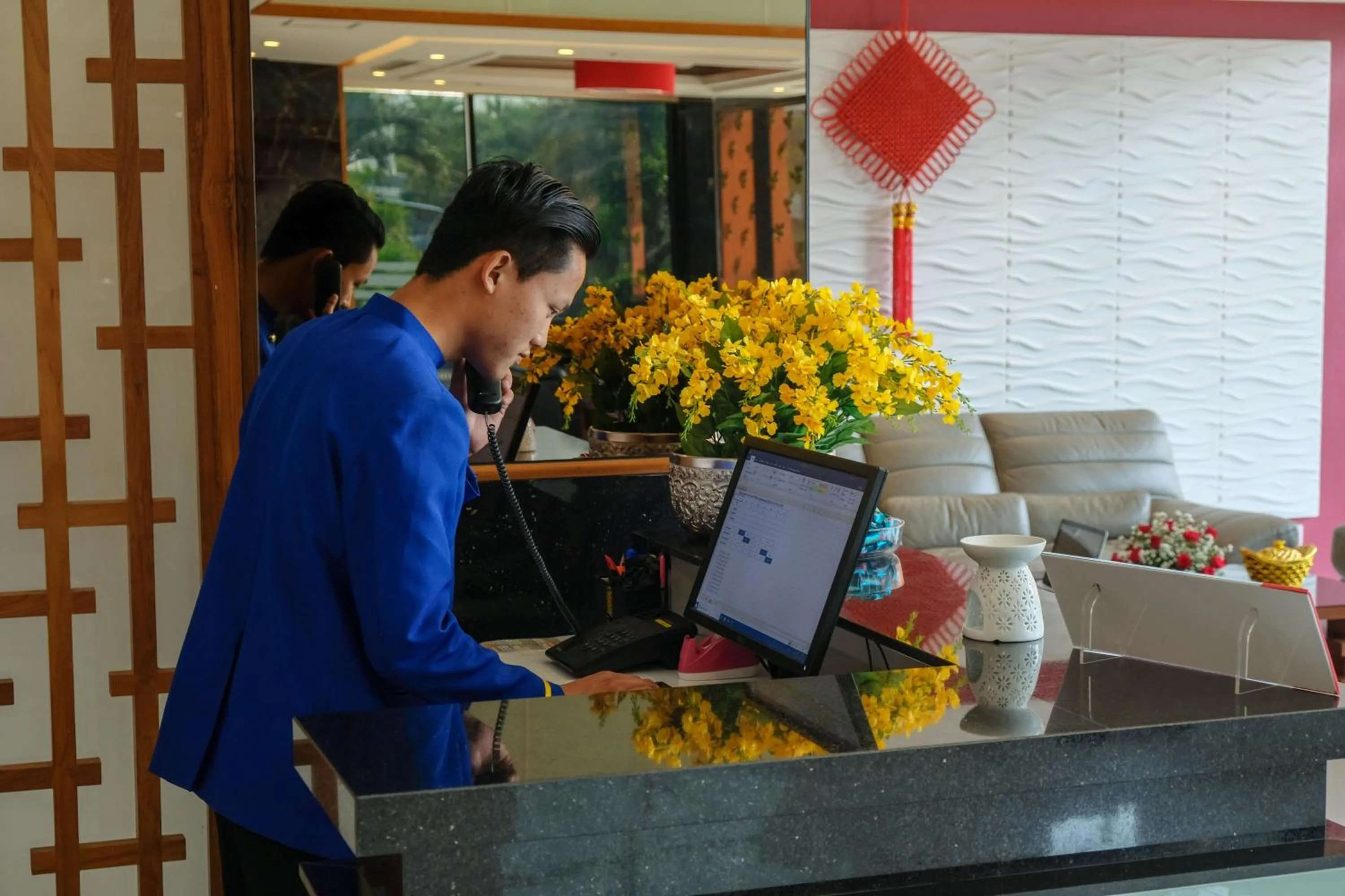 Staff in Ritz Grand Hotel Mandalay