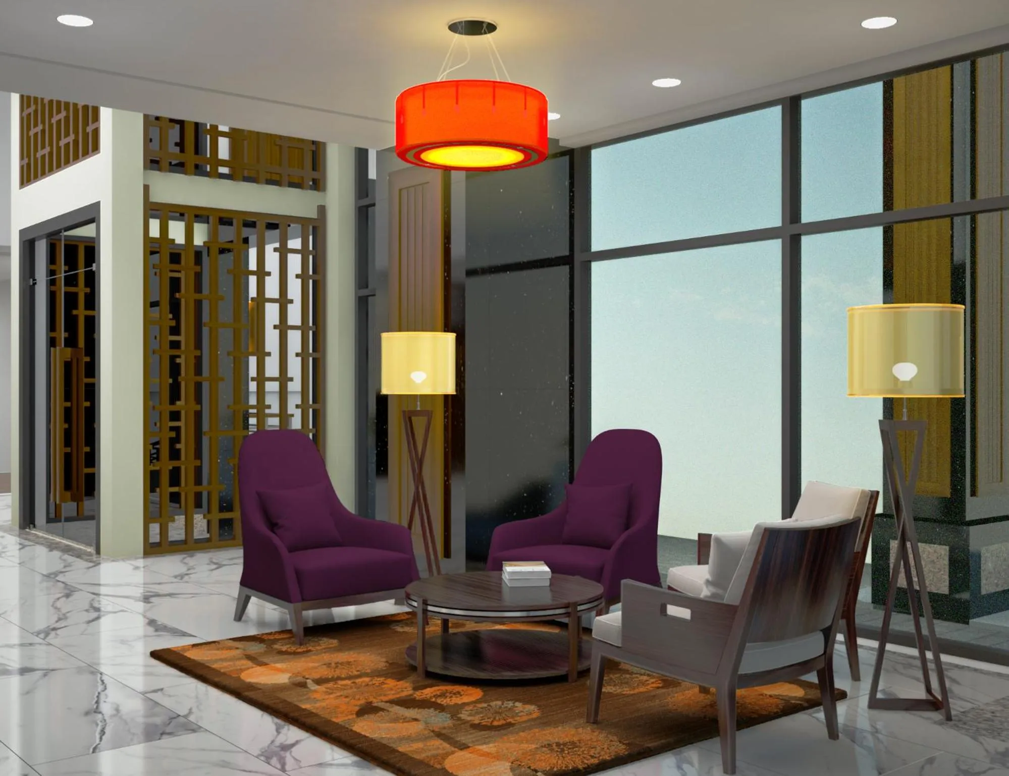 Lobby or reception in Ritz Grand Hotel Mandalay