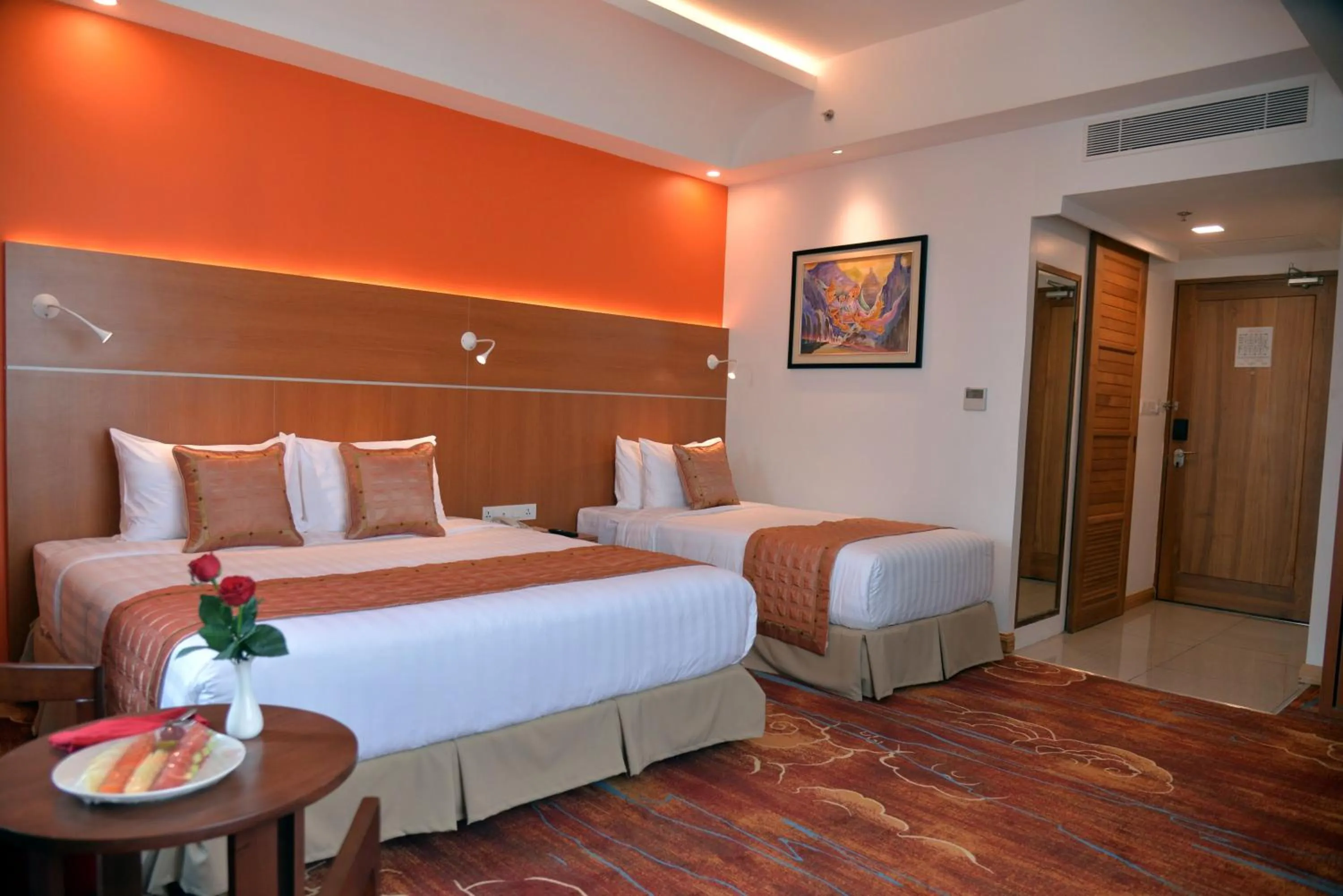 Bed in Ritz Grand Hotel Mandalay