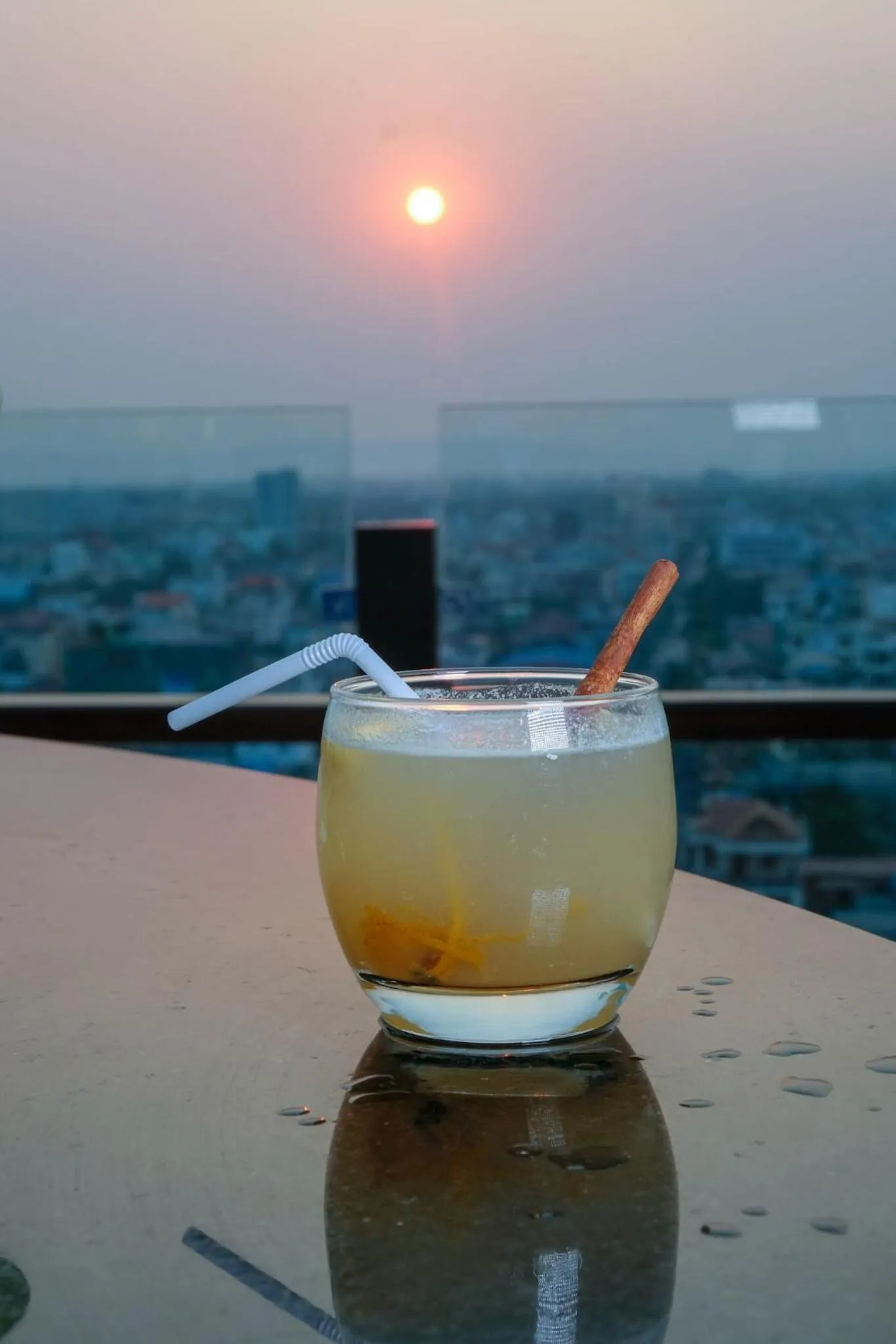 Drinks in Ritz Grand Hotel Mandalay