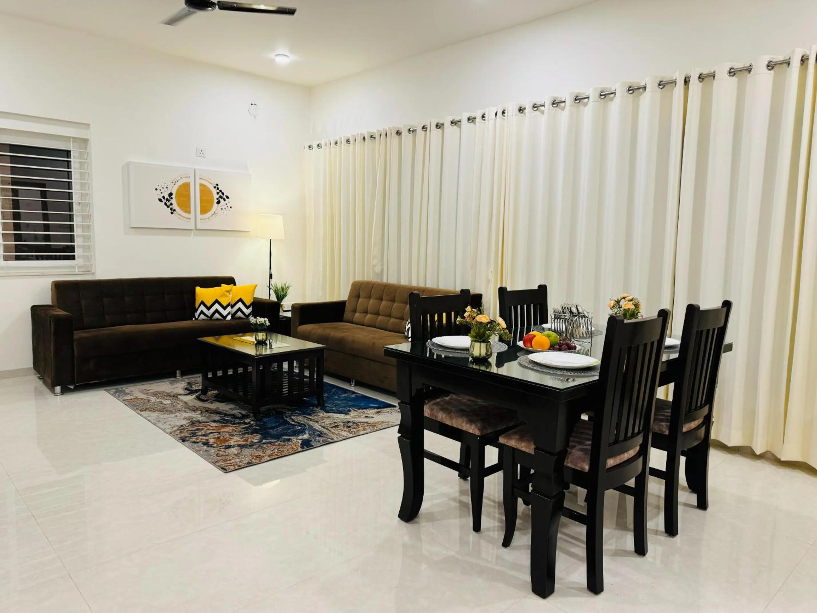 Living room in Olive Serviced Apartments HSR Layout