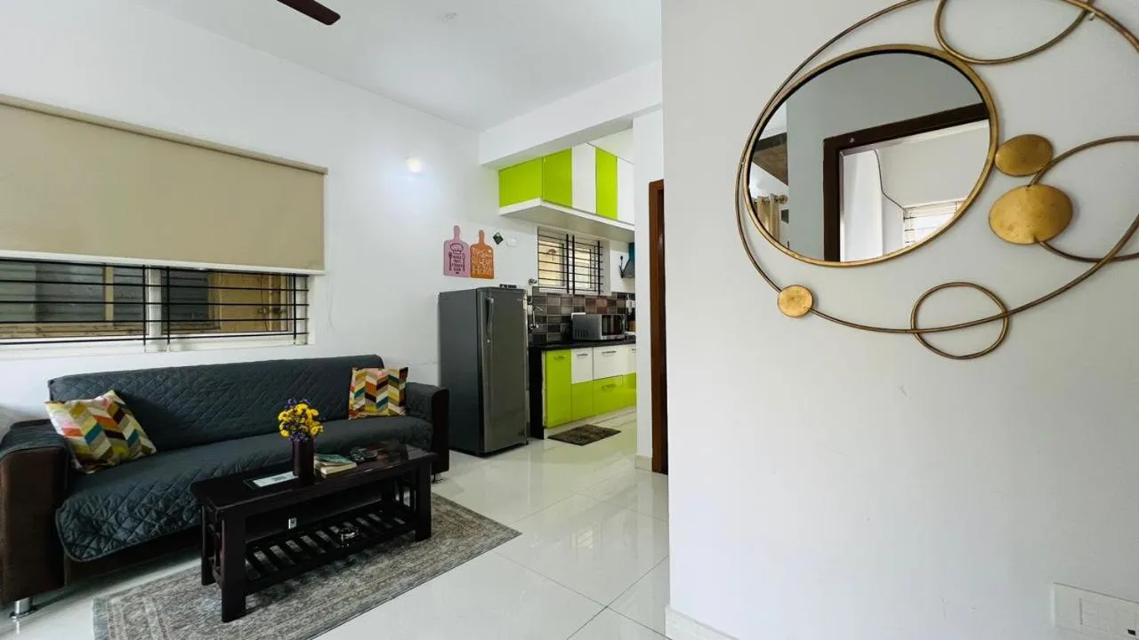kitchen in Olive Serviced Apartments HSR Layout