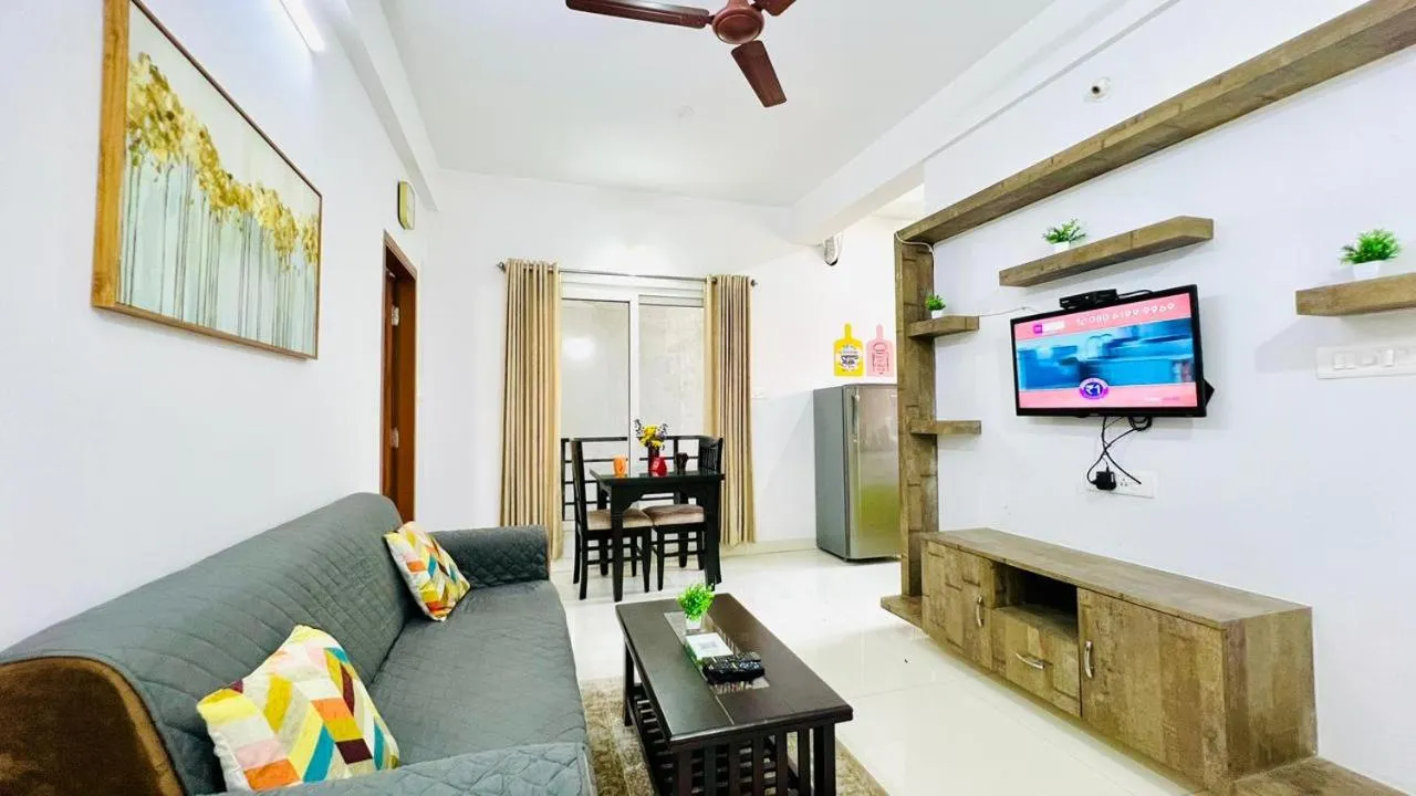 Living room in Olive Serviced Apartments HSR Layout