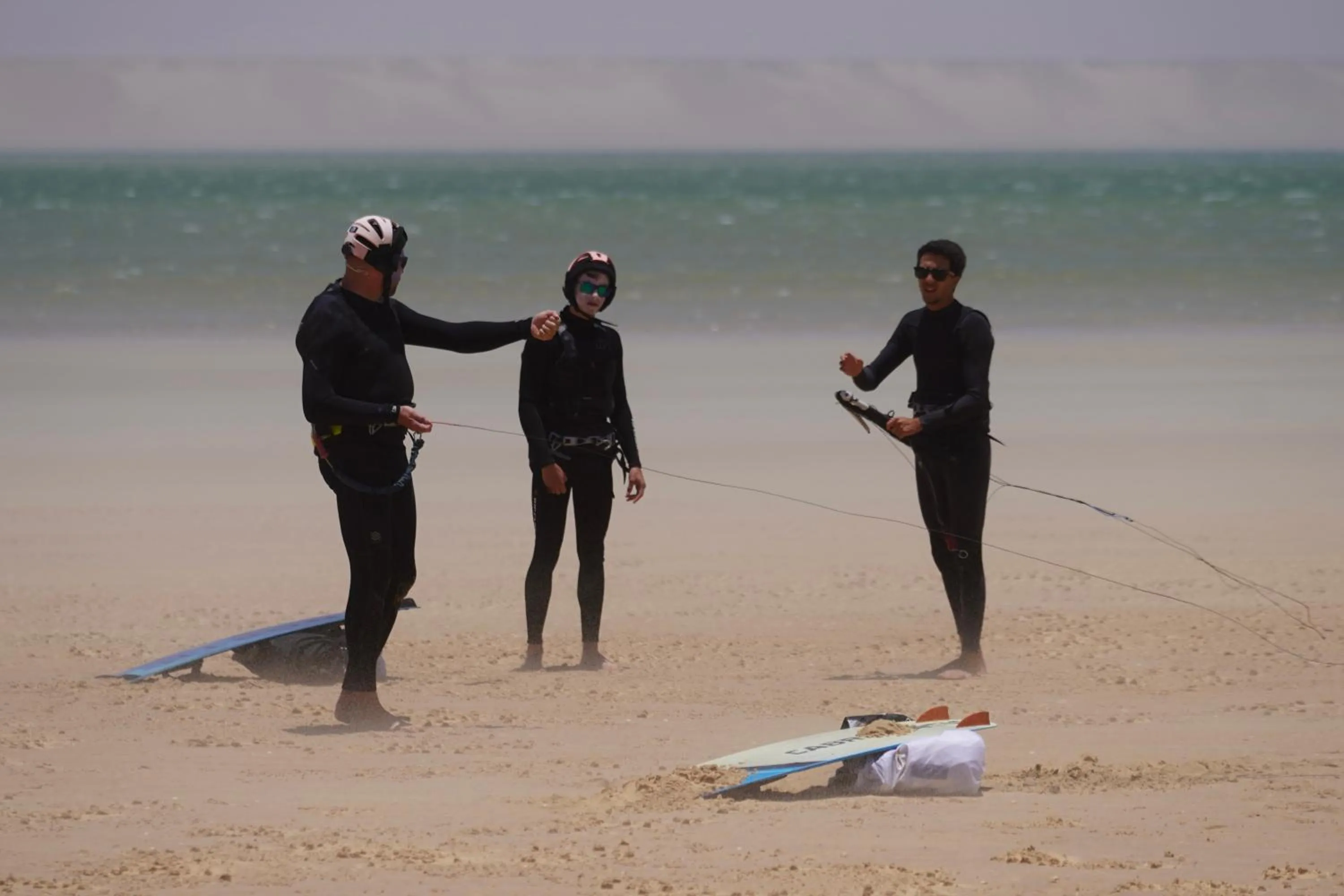 Day in North Lagoon Dakhla Kitesurf Spot
