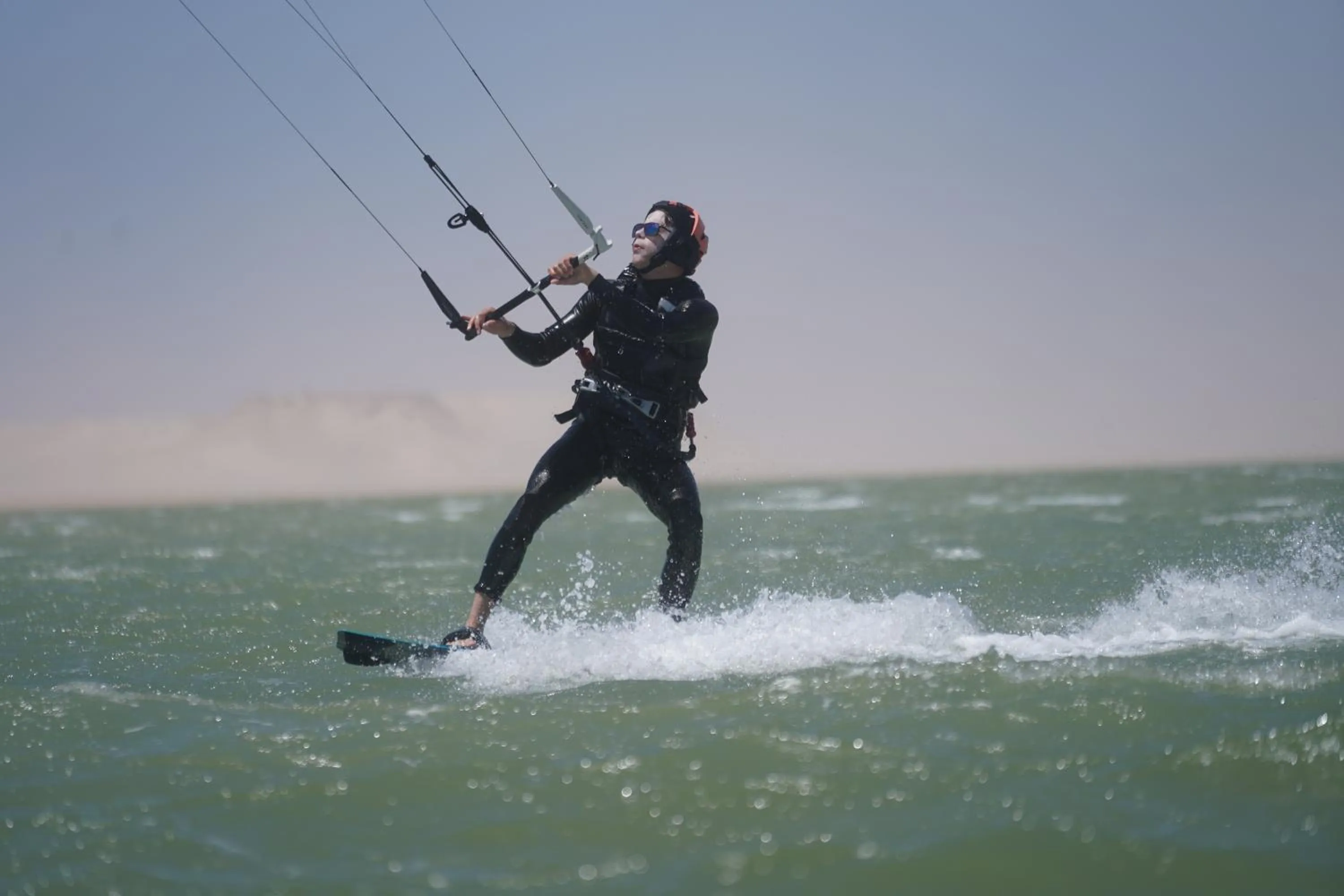 Day in North Lagoon Dakhla Kitesurf Spot