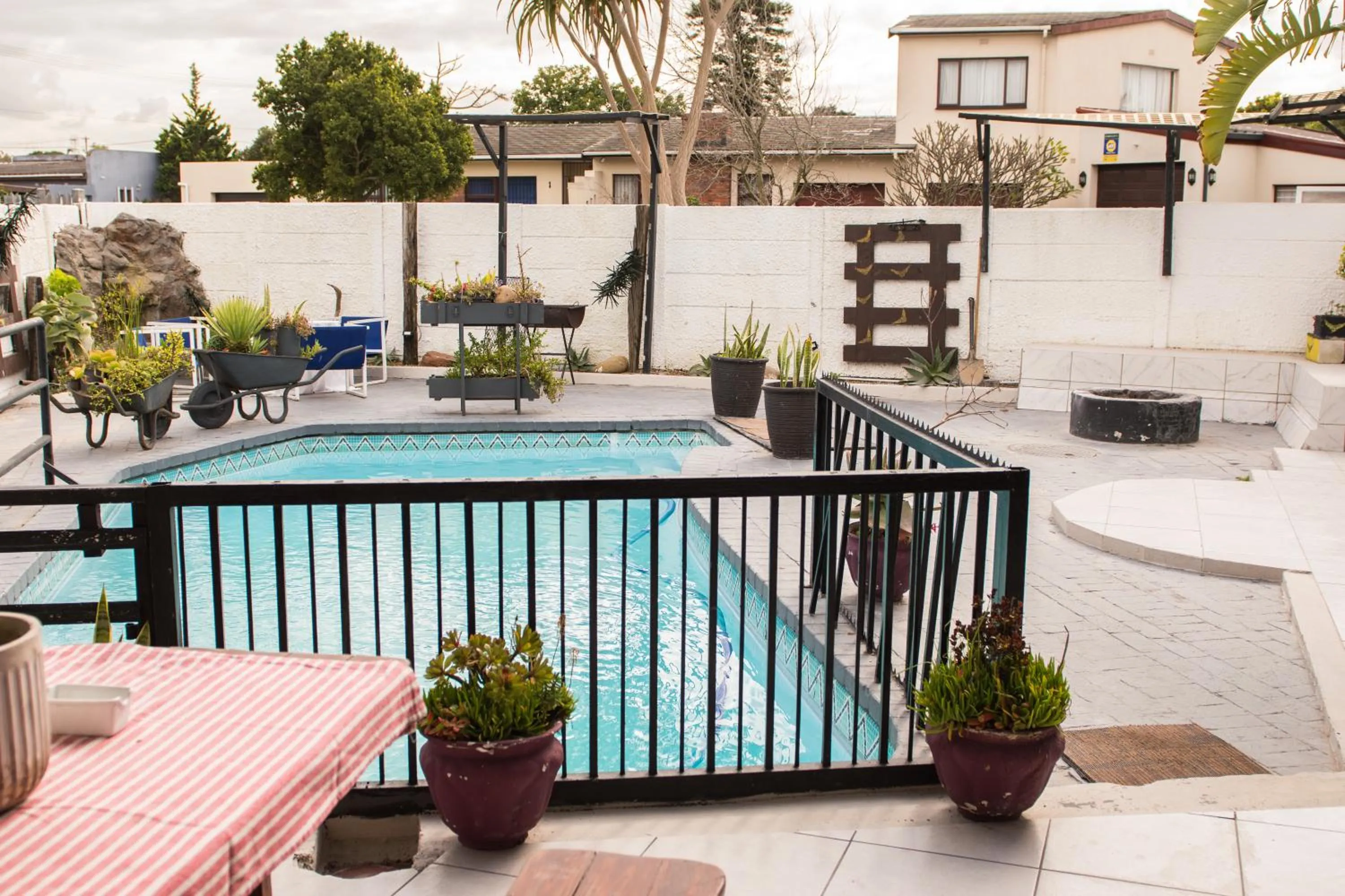 Pool view in Mauya Guesthouse