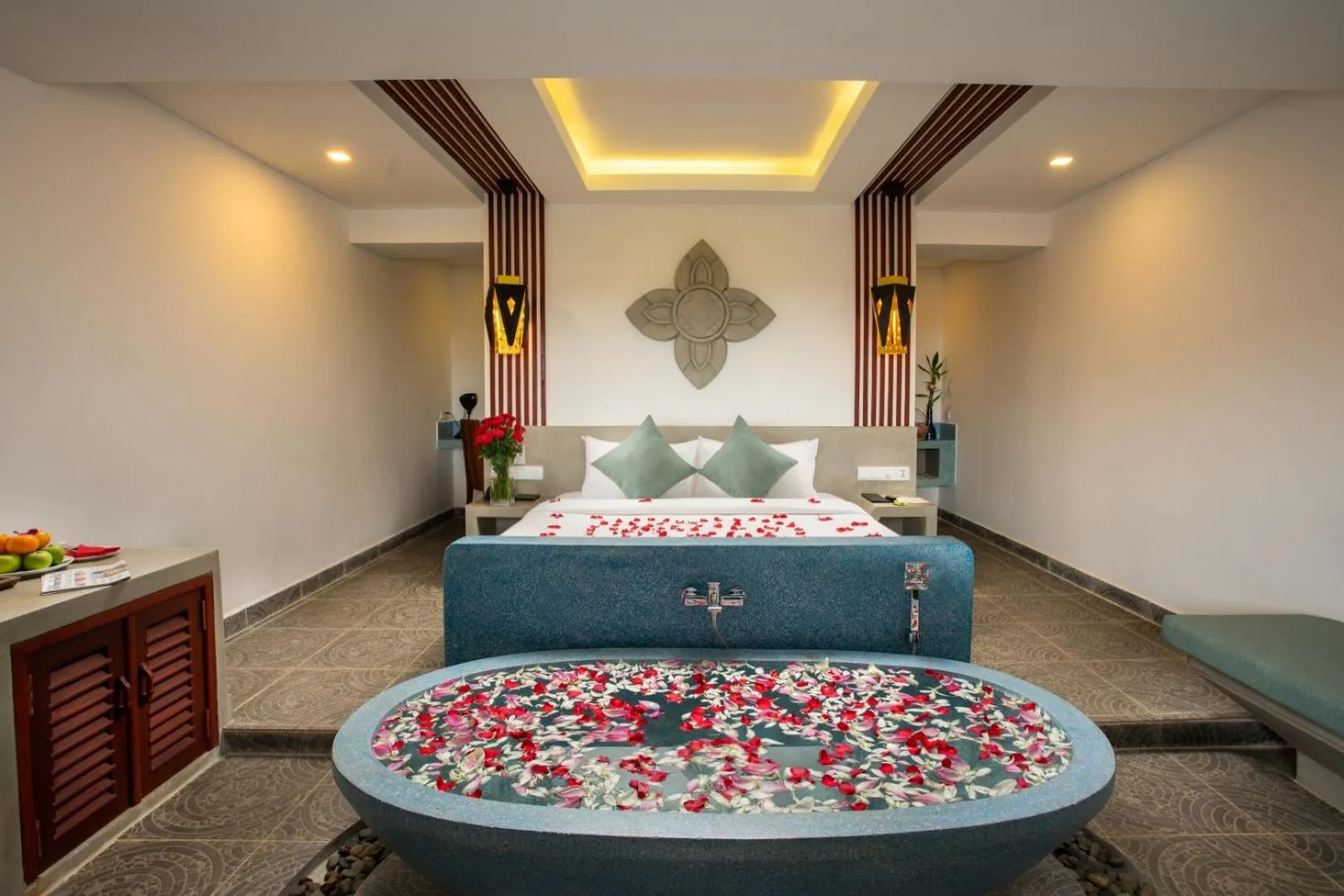 Bathroom, Bed in Khmer Mansion Residence