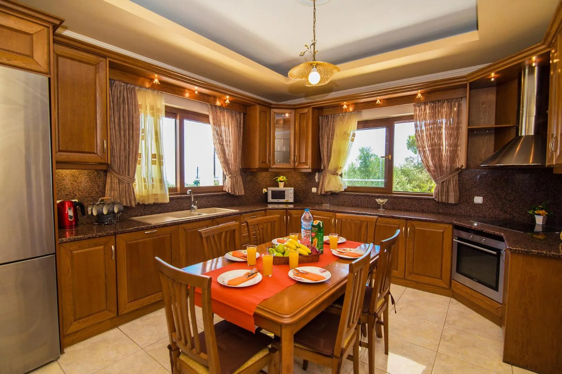 Kitchen or kitchenette in Zante View Studios & Villas