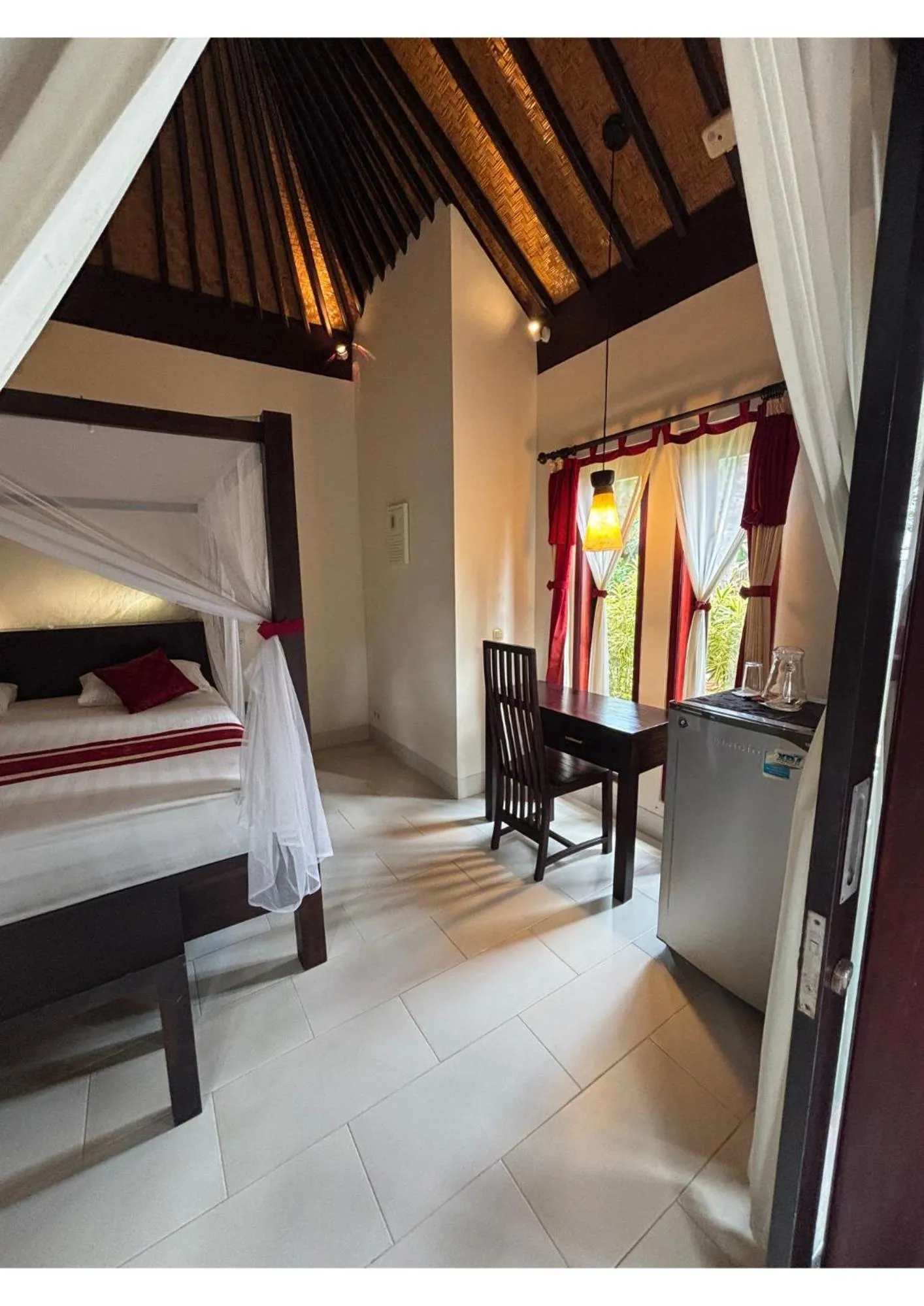 Bed in Teluk Karang Dive & Spa Resort