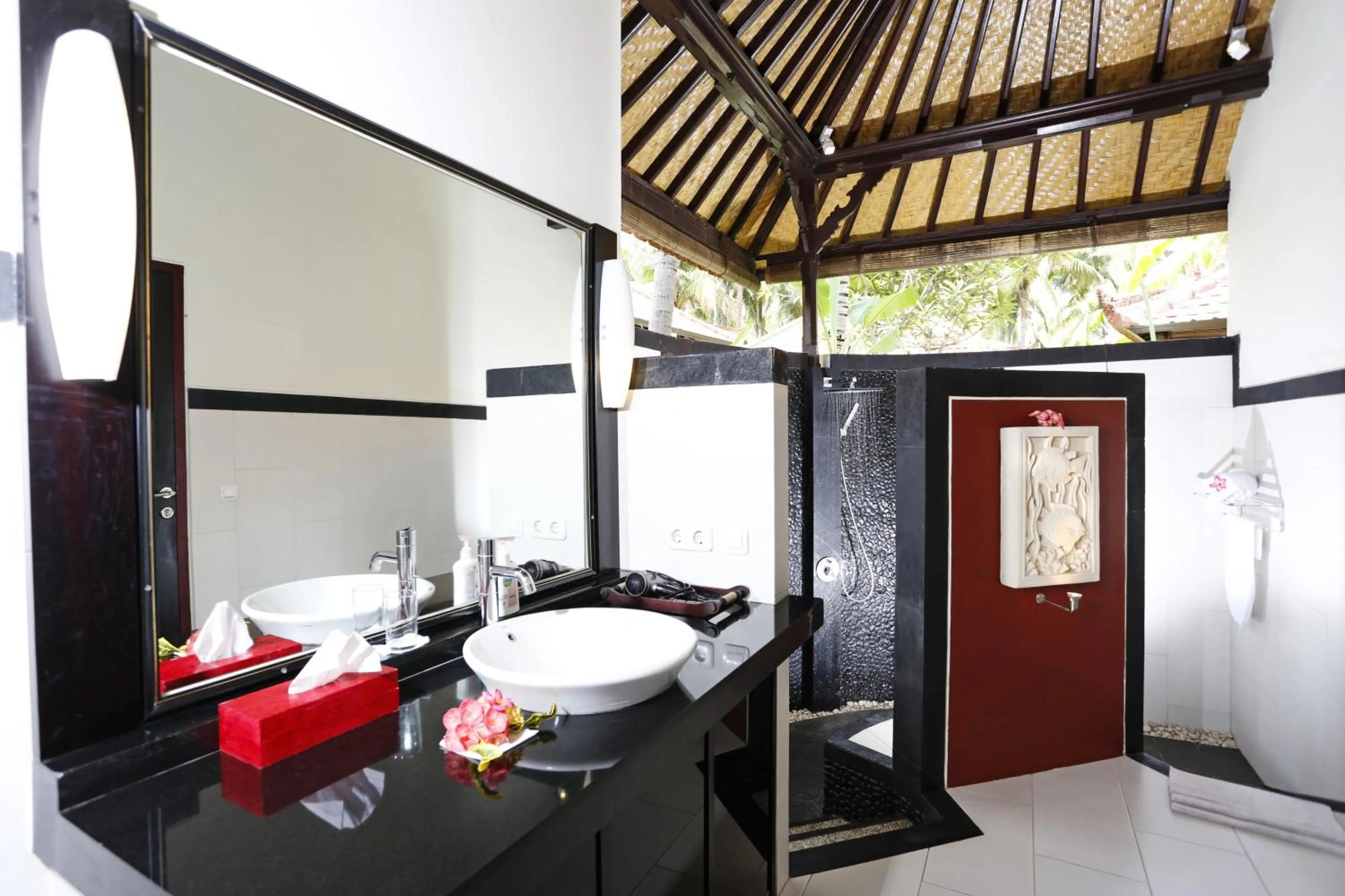 Shower in Teluk Karang Dive & Spa Resort