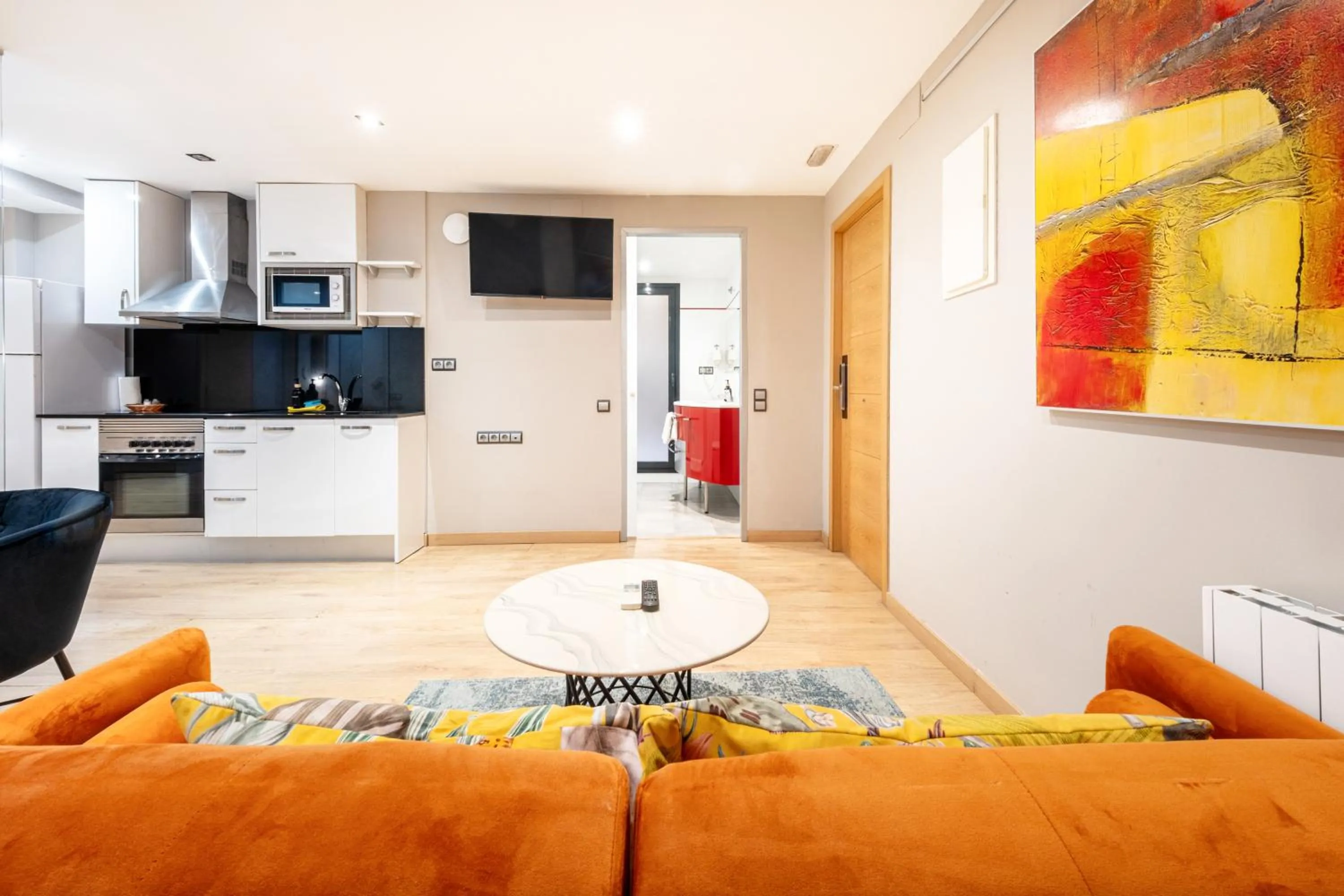 Living room in AinB Sagrada Familia Apartments