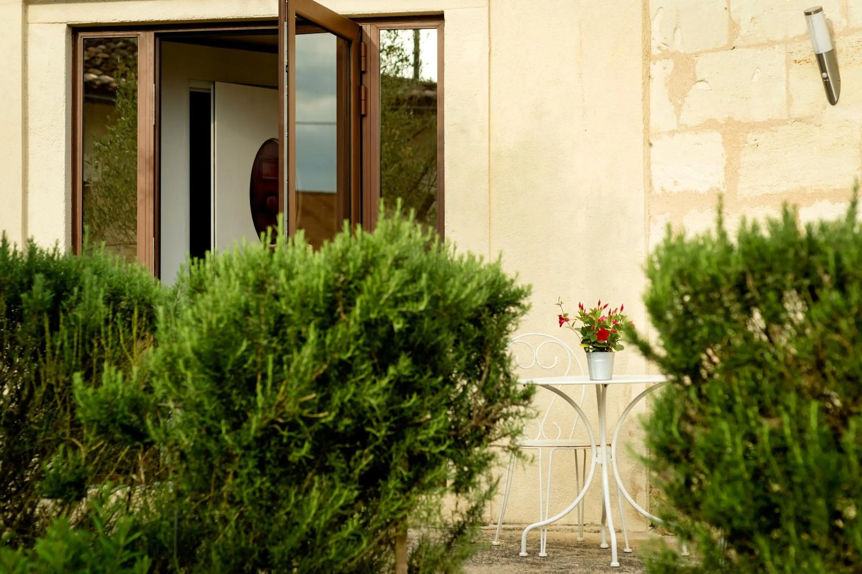 Garden view in Chateau La Mothe du Barry