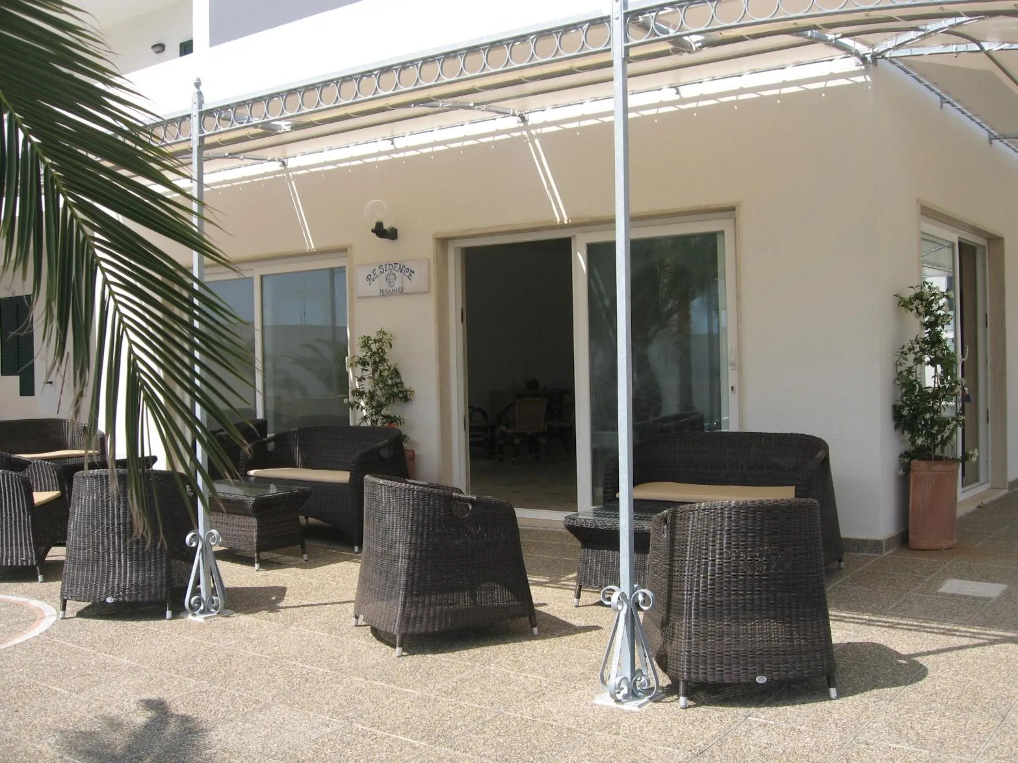 Patio in Hotel Residence Miramare