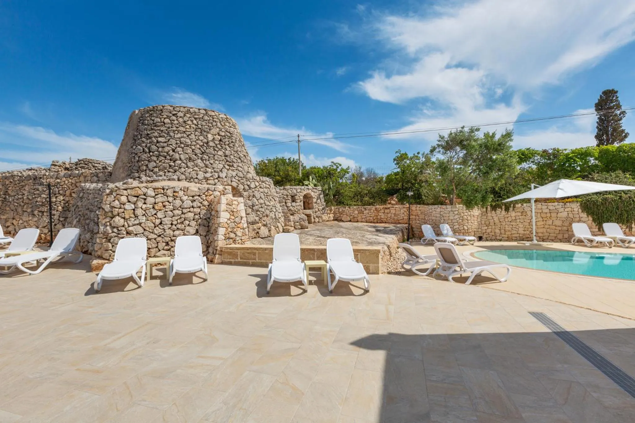 Patio in Hotel Residence Miramare