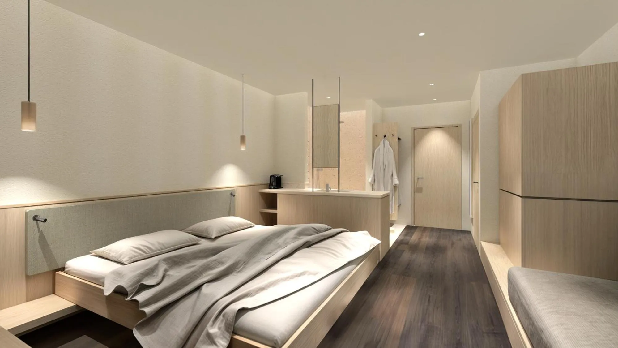 Photo of the whole room, Bed in Boutique Hundehotel Bergzeit