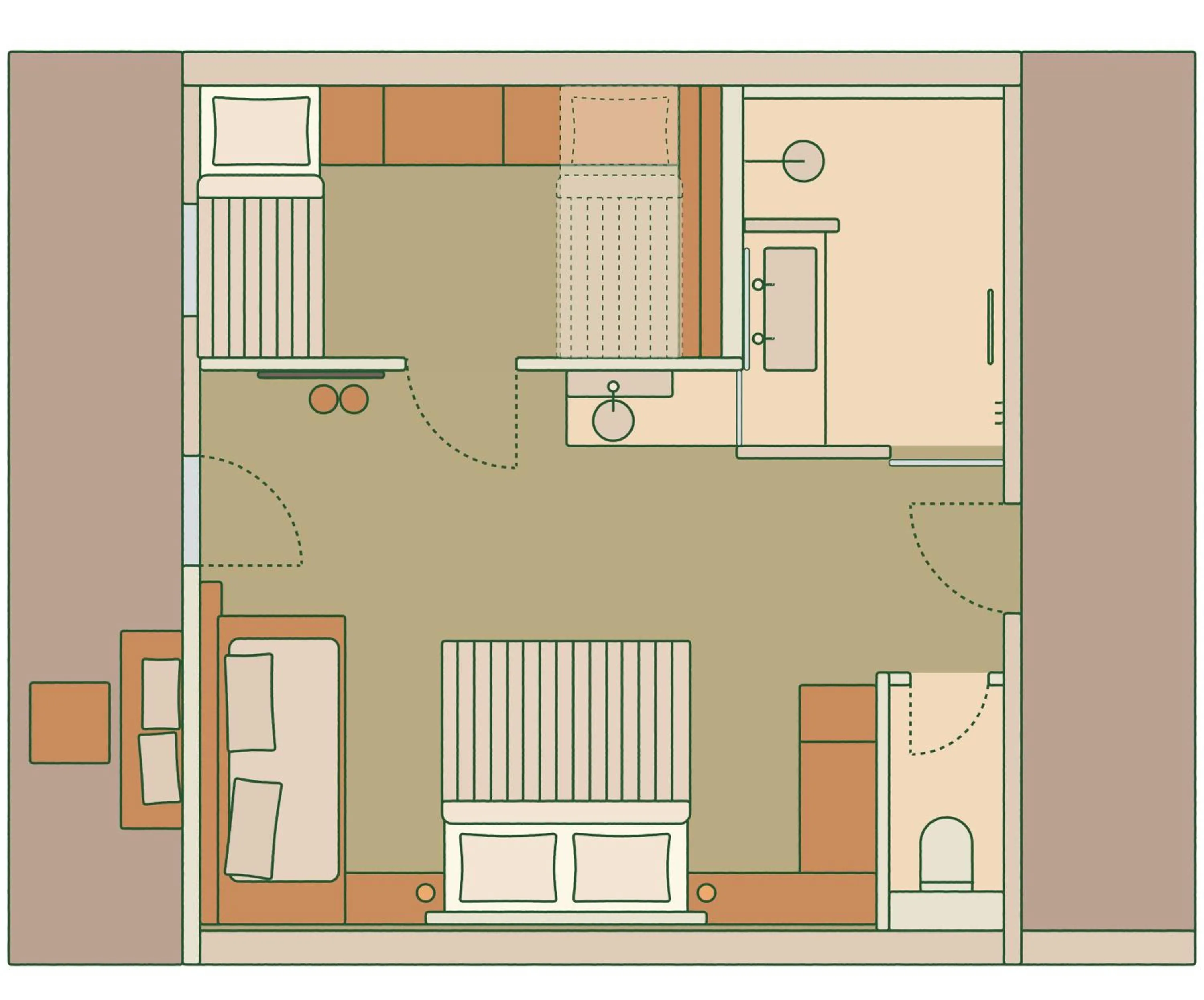 Floor plan in Boutique Hundehotel Bergzeit