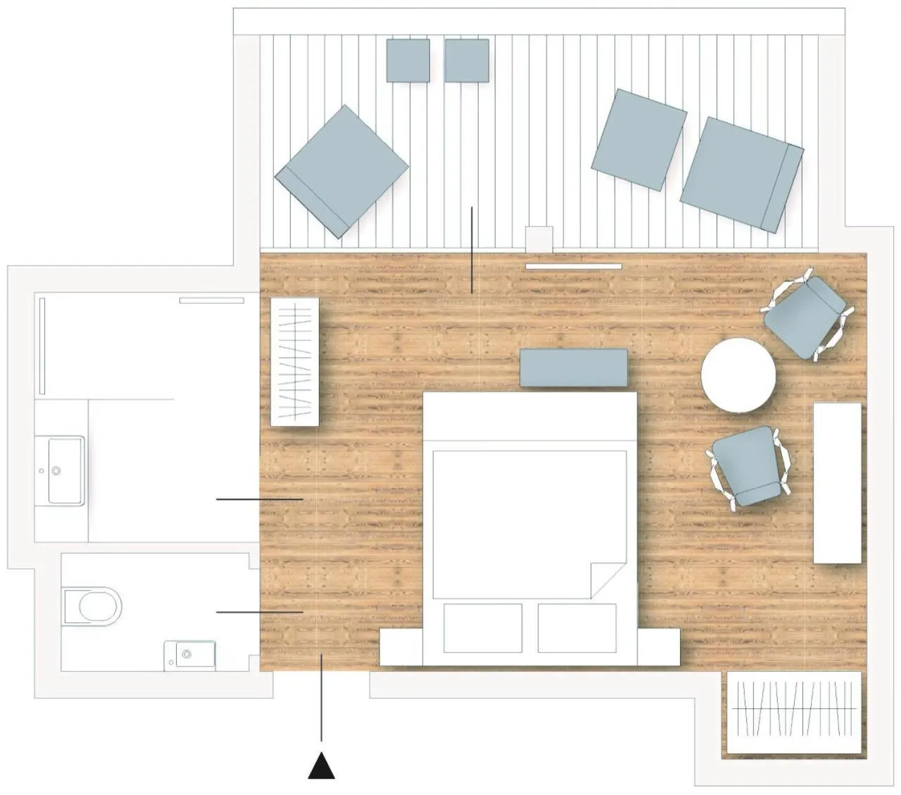 Photo of the whole room in Boutique Hundehotel Bergzeit