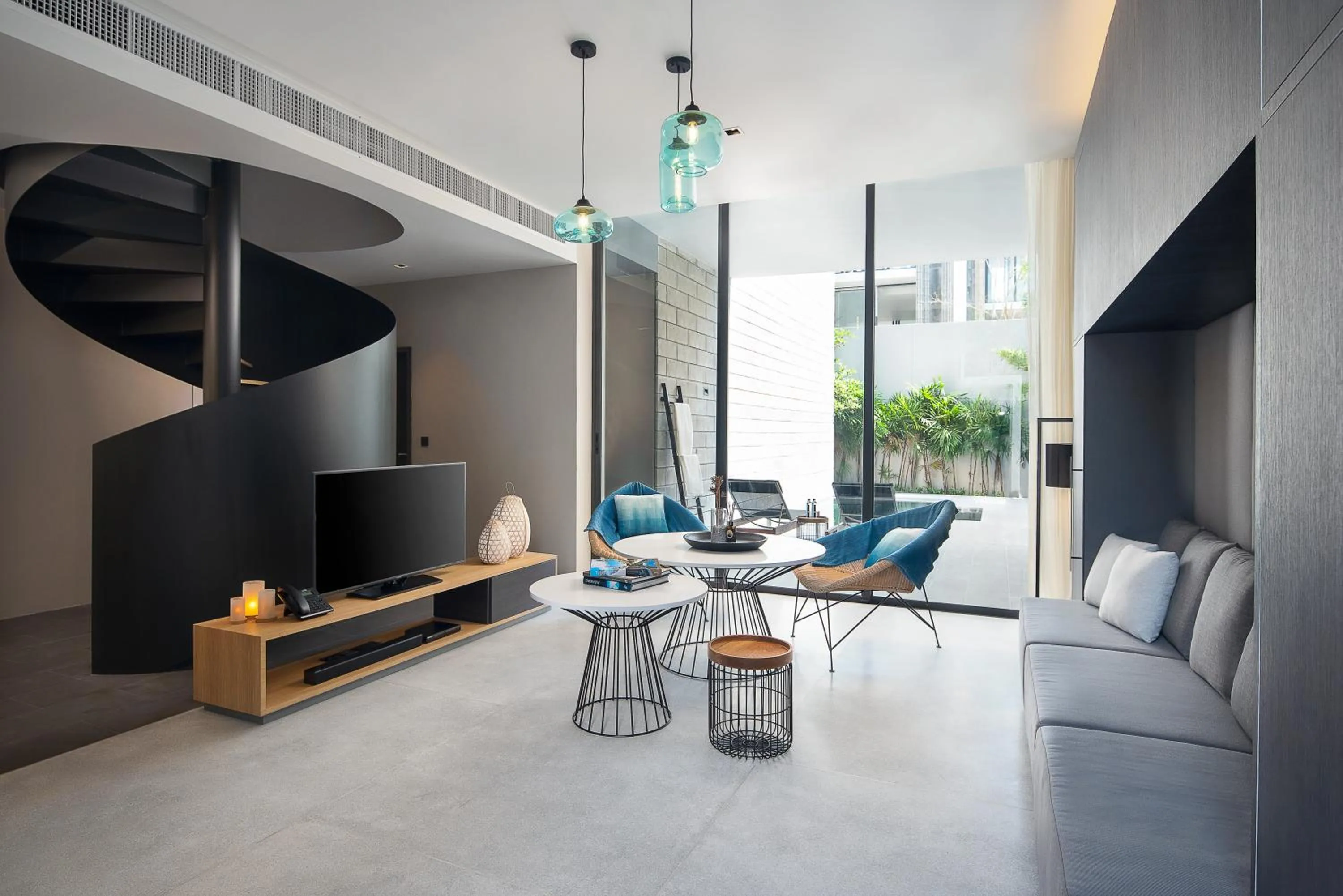 Living room in Cross Pattaya Oceanphere - formerly X2 Pattaya Oceanphere